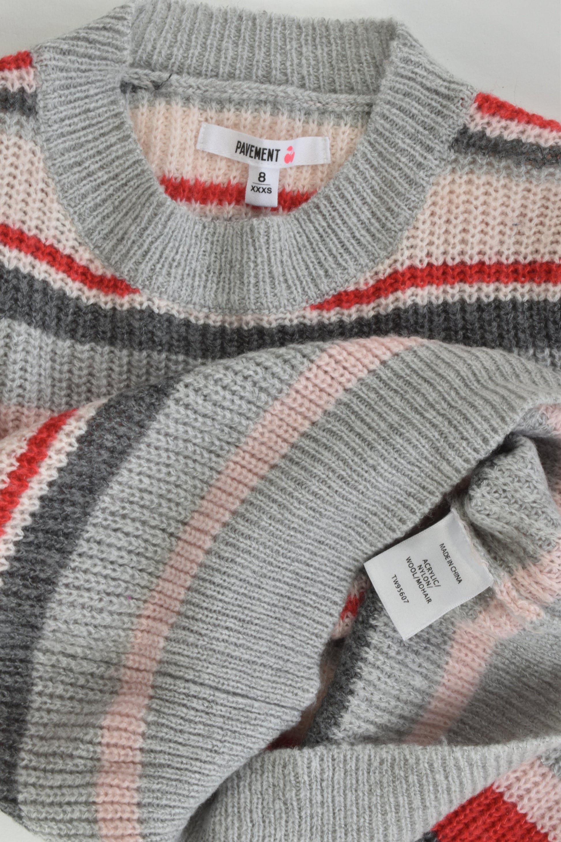 Pavement Size 8 Striped Knitted Jumper
