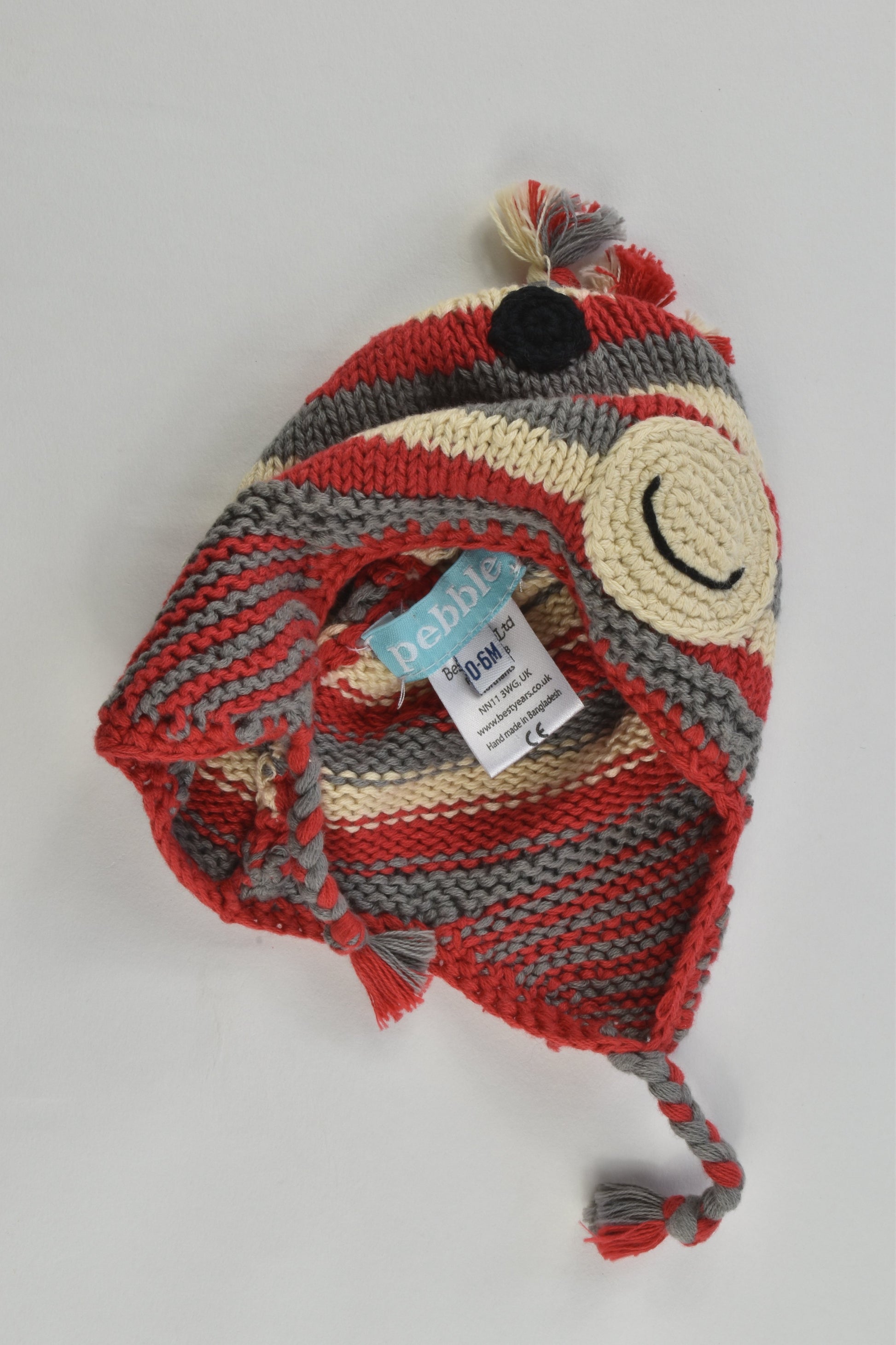 Pebble (UK) Size 0-6 months Knitted Beanie