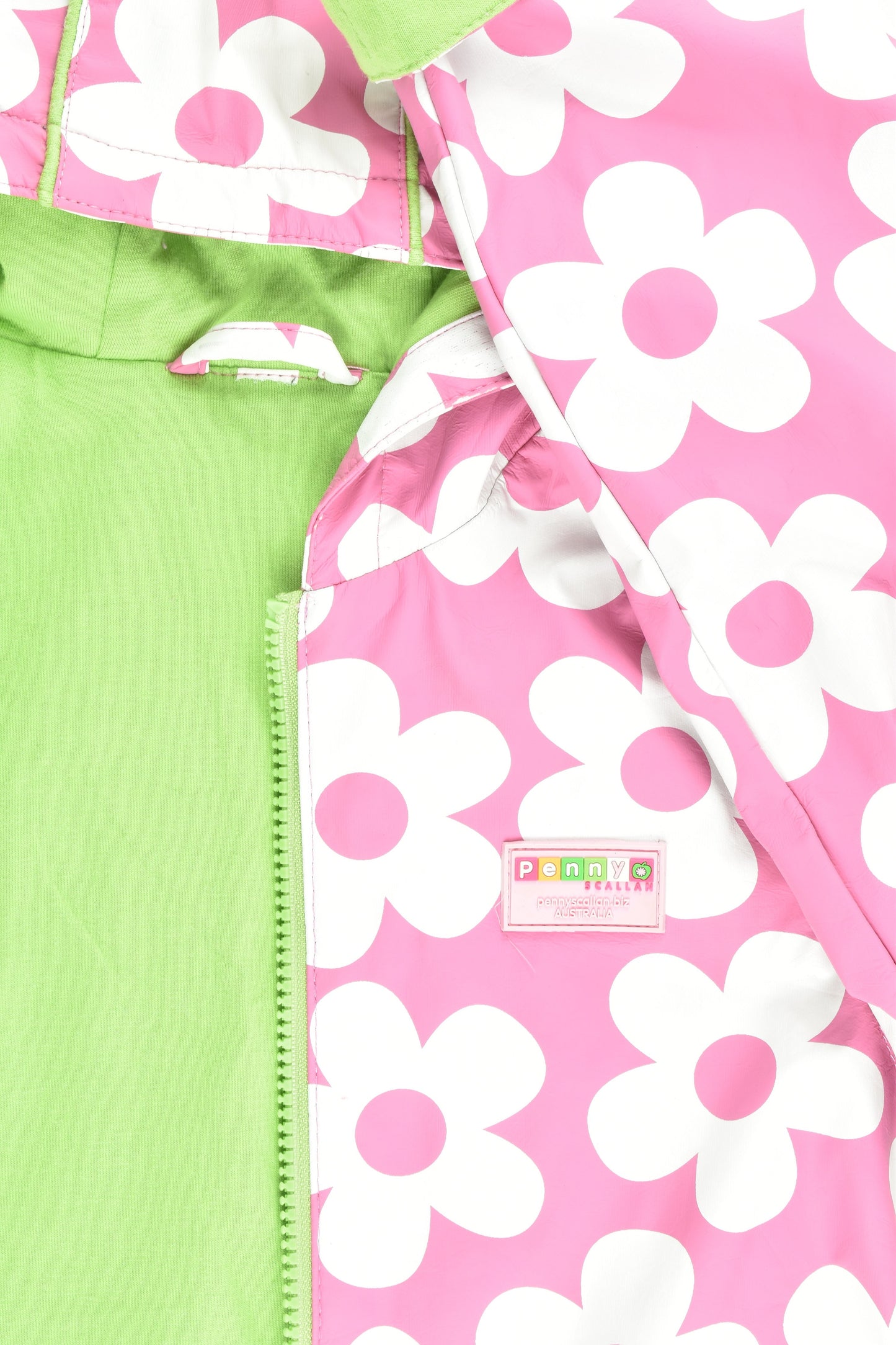 Penny Scallan Size 7-8 Lined Floral Raincoat