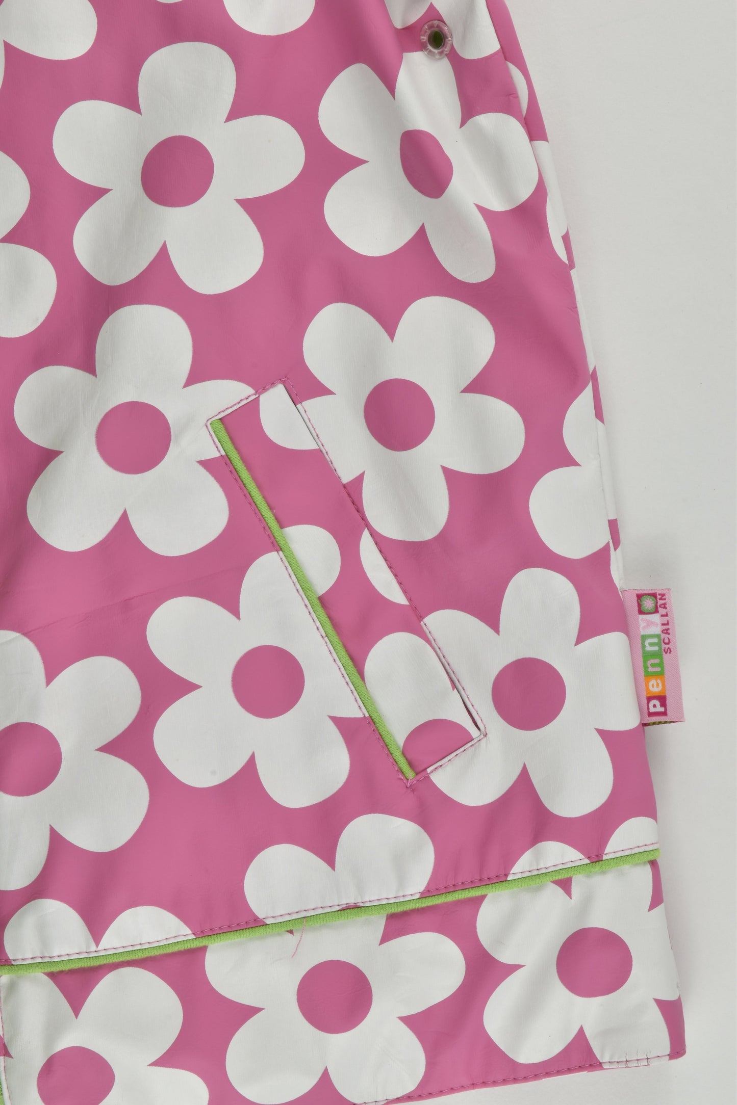 Penny Scallan Size 7-8 Lined Floral Raincoat