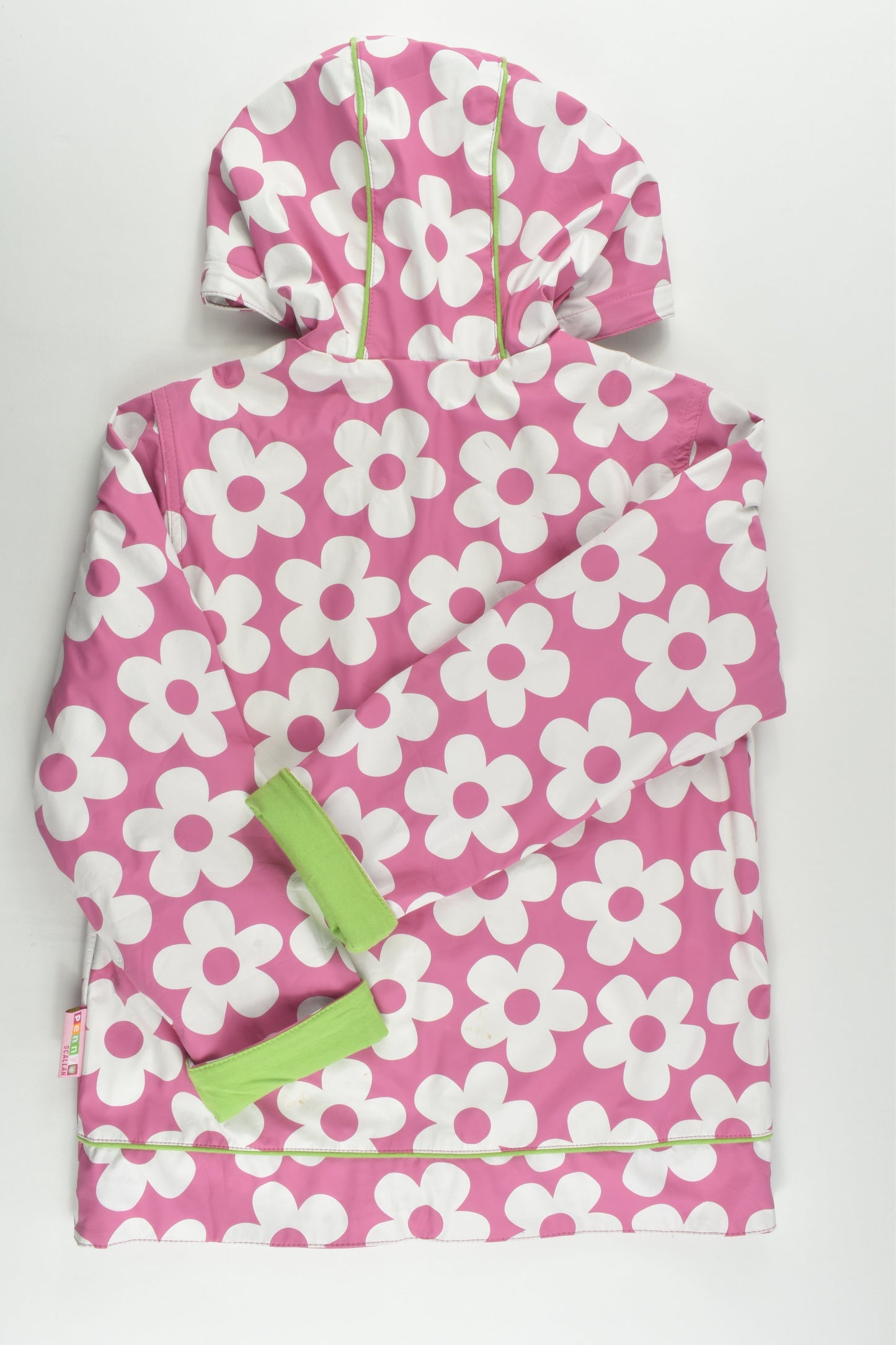 Penny Scallan Size 7-8 Lined Floral Raincoat