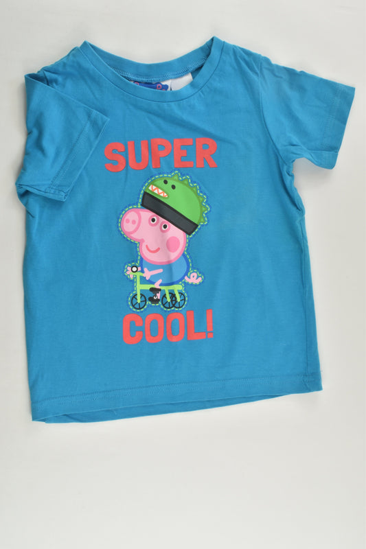 Peppa Pig Size 2 George 'Super Cool' T-shirt
