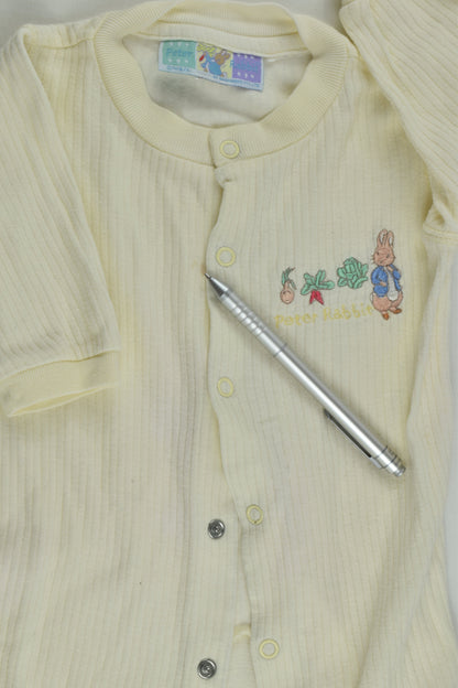 peter Rabbit Size approx 00 Footed Romper