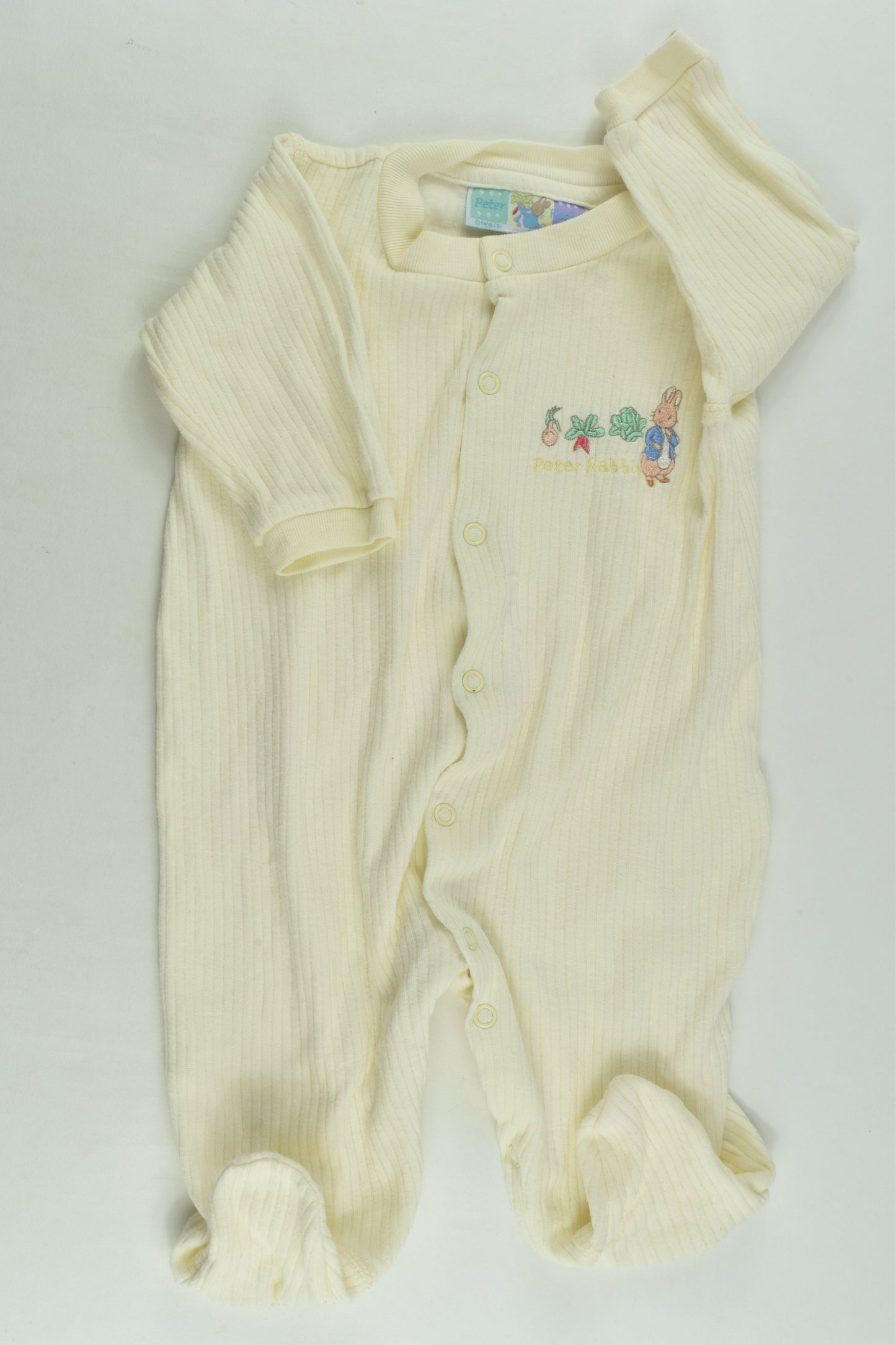 peter Rabbit Size approx 00 Footed Romper