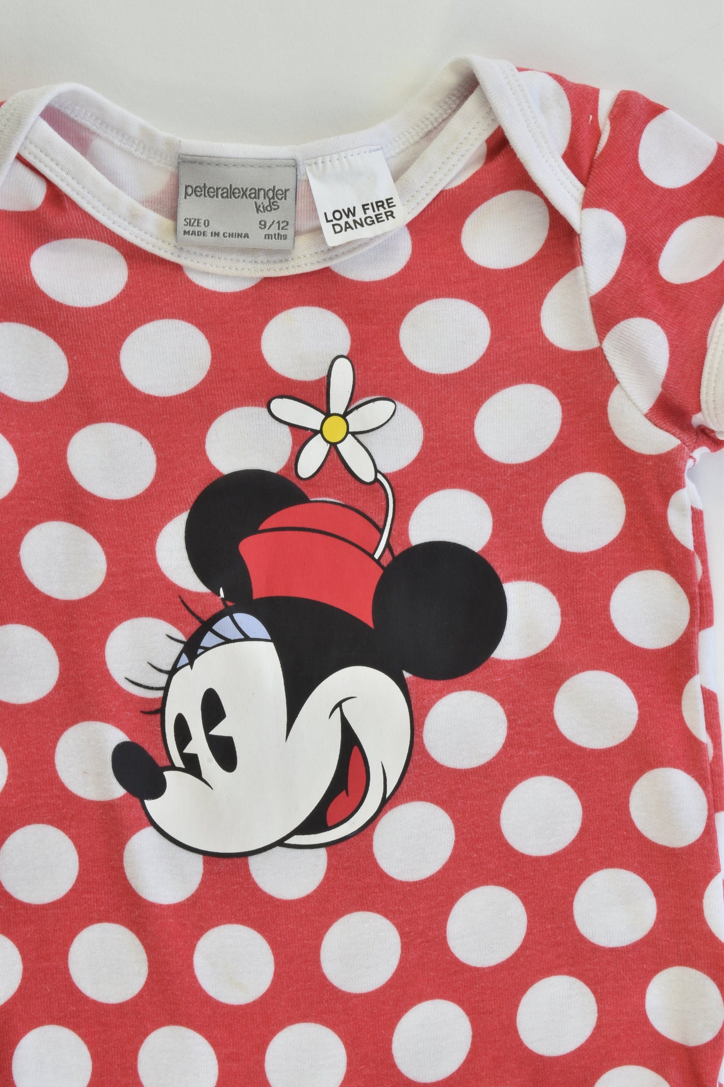 Peter Alexander Size 0 (9-12 months) Minnie Mouse Bodysuit