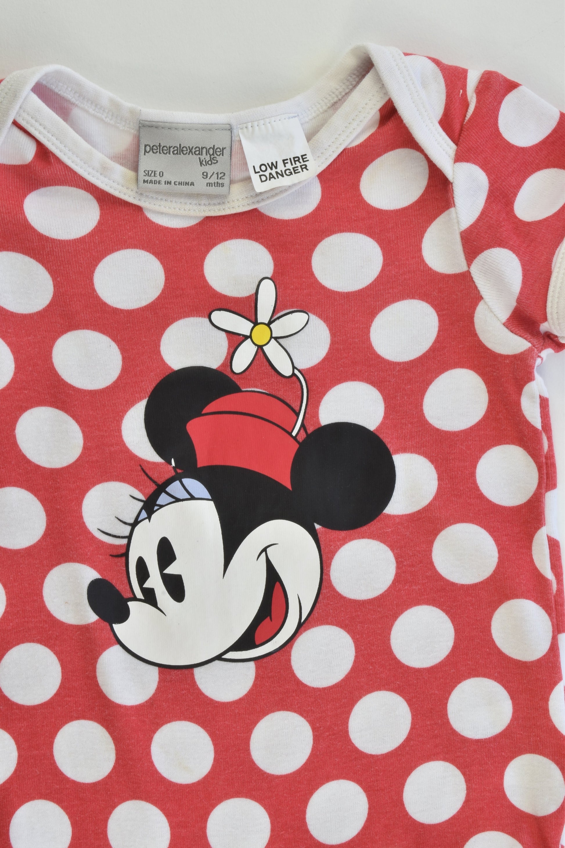 Peter Alexander Size 0 (9-12 months) Minnie Mouse Bodysuit