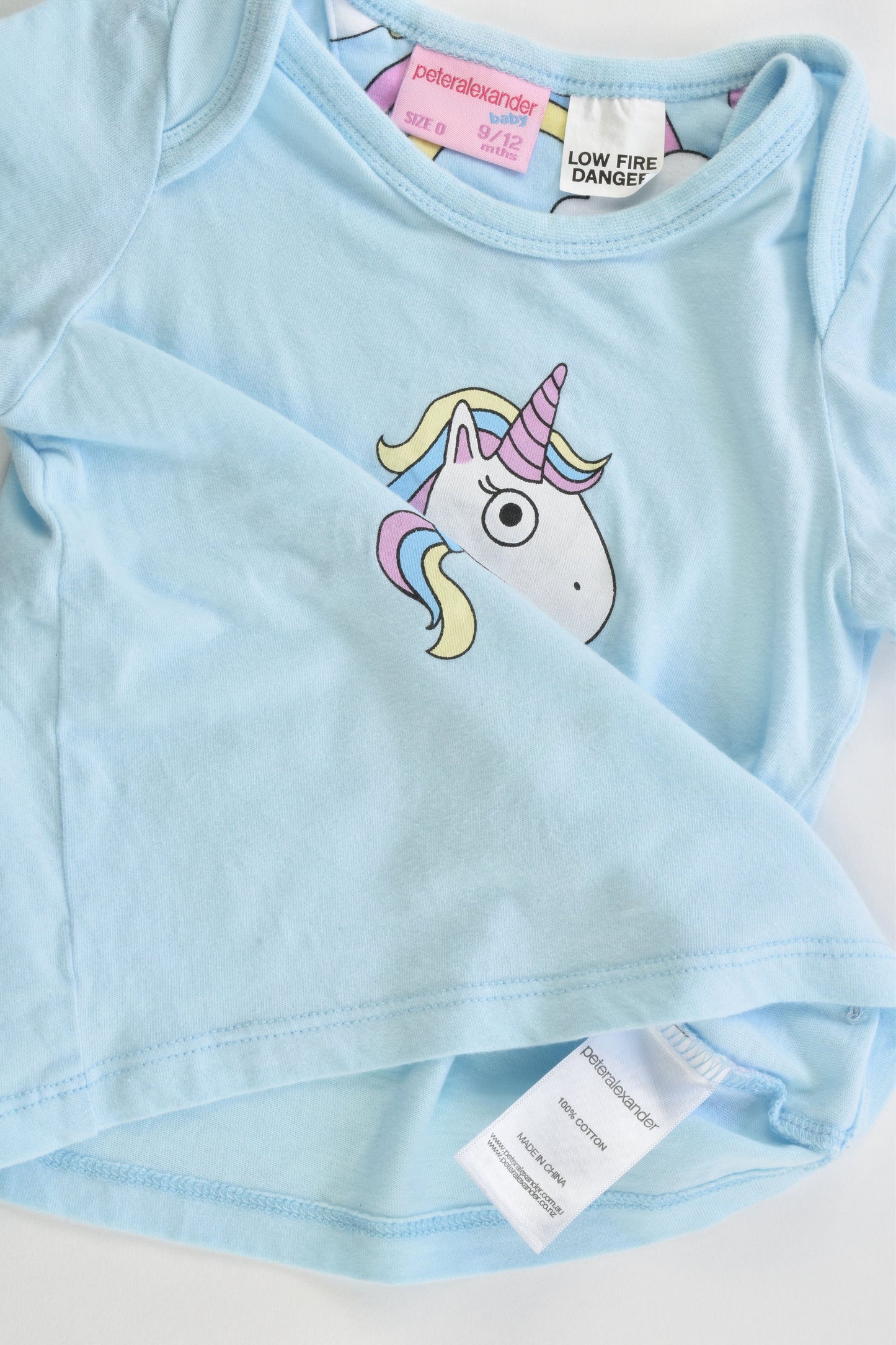 Peter Alexander Size 0 (9/12 months) Unicorn Pj Set