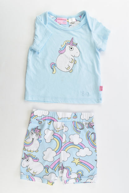 Peter Alexander Size 0 (9/12 months) Unicorn Pj Set