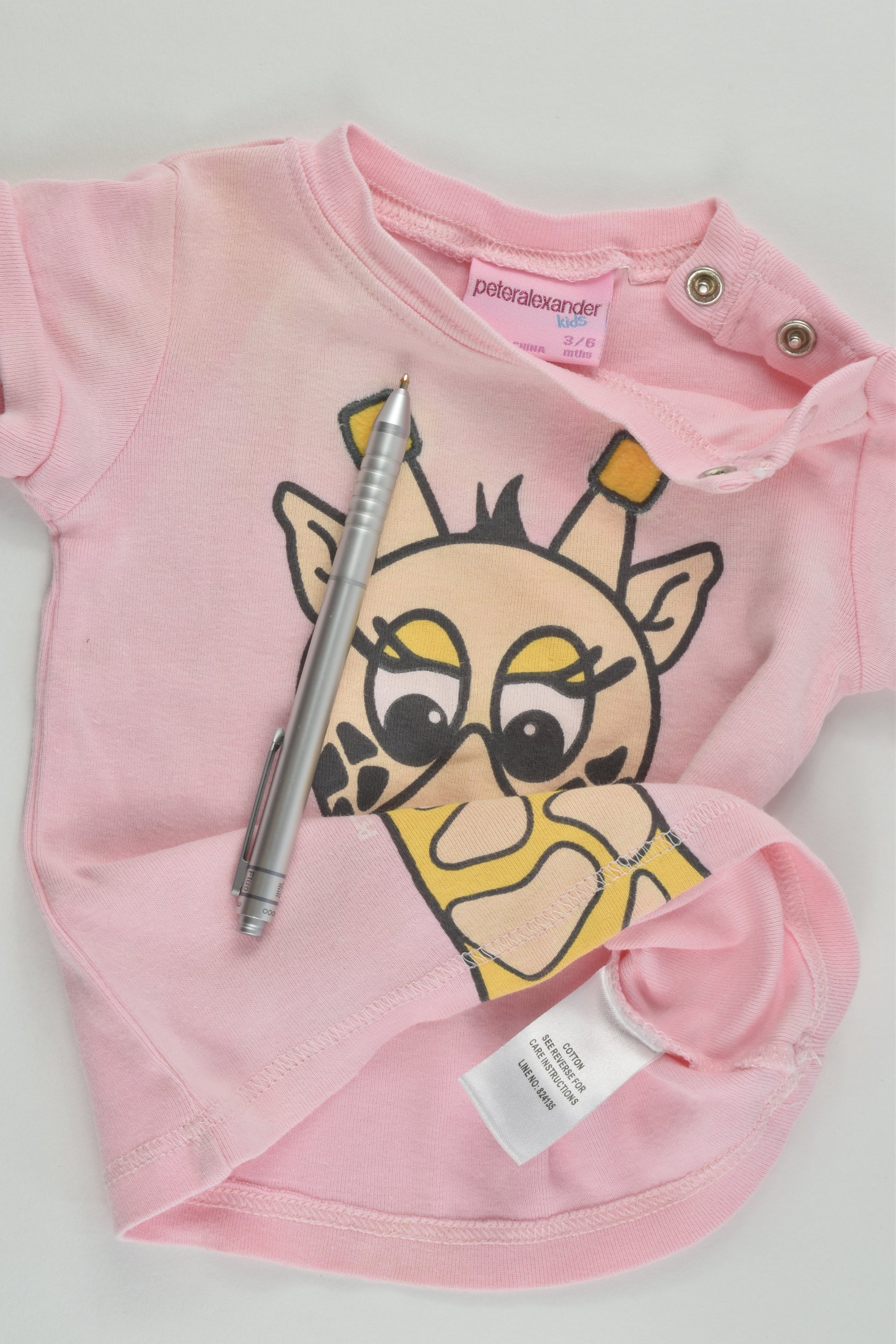 Peter Alexander Size 00 (3-6 months) Giraffe Pj Set