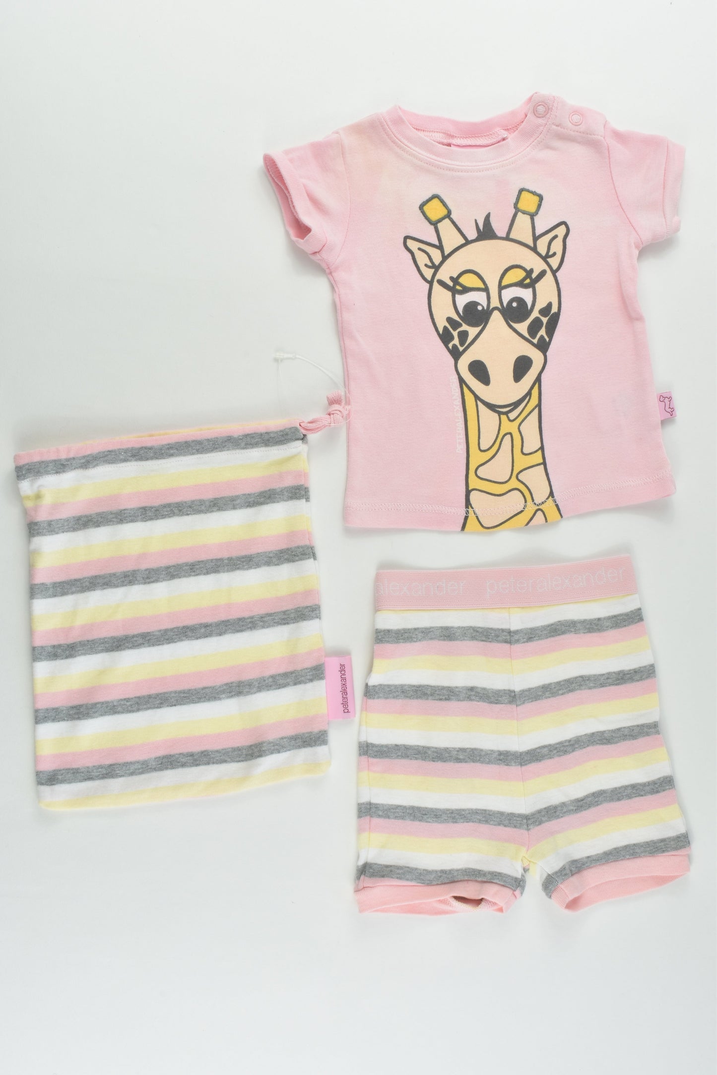 Peter Alexander Size 00 (3-6 months) Giraffe Pj Set