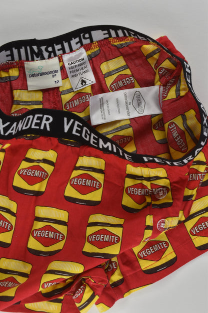 Peter Alexander Size 10-12 'Happy Little Vegemite' Pj Set