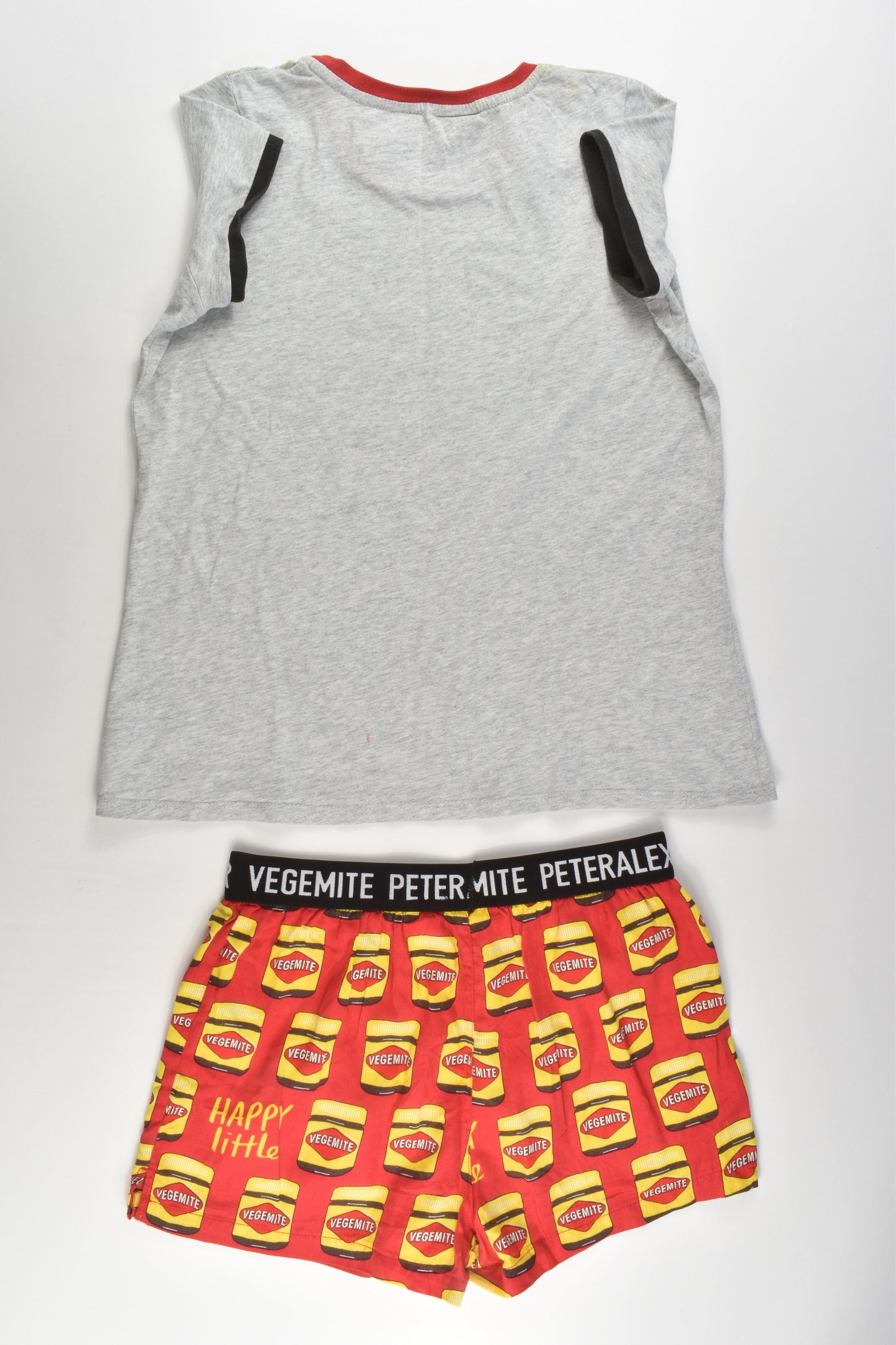Peter Alexander Size 10-12 'Happy Little Vegemite' Pj Set