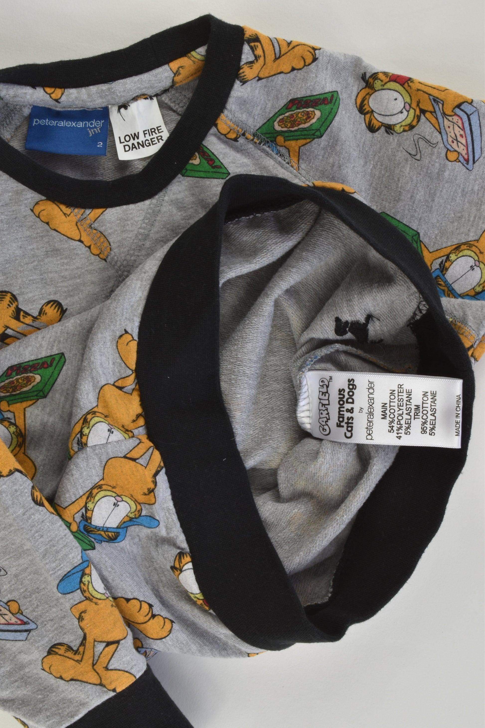 Peter Alexander Size 2 Garfield Pj Set