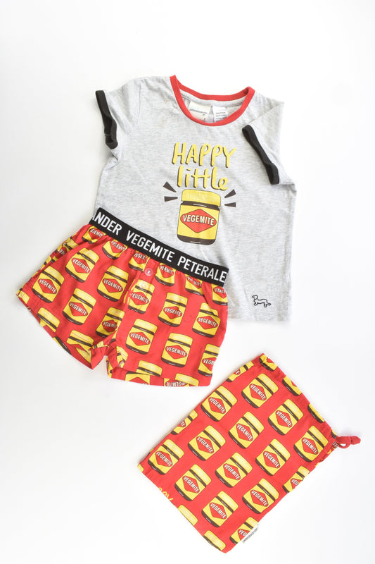 Peter Alexander Size 2 'Happy Little Vegemite' Pj Set