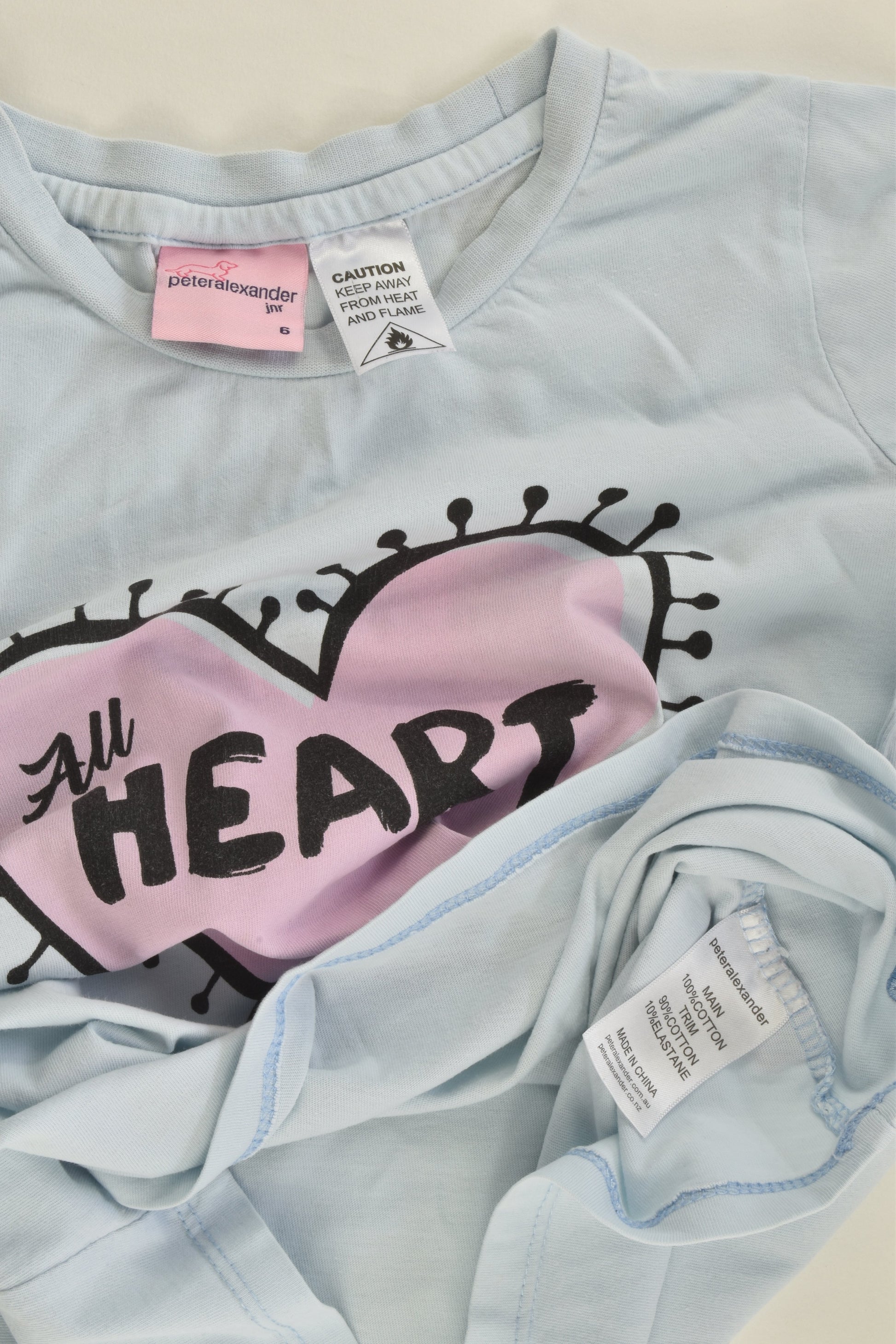 Peter Alexander Size 6 Heart Pj Set