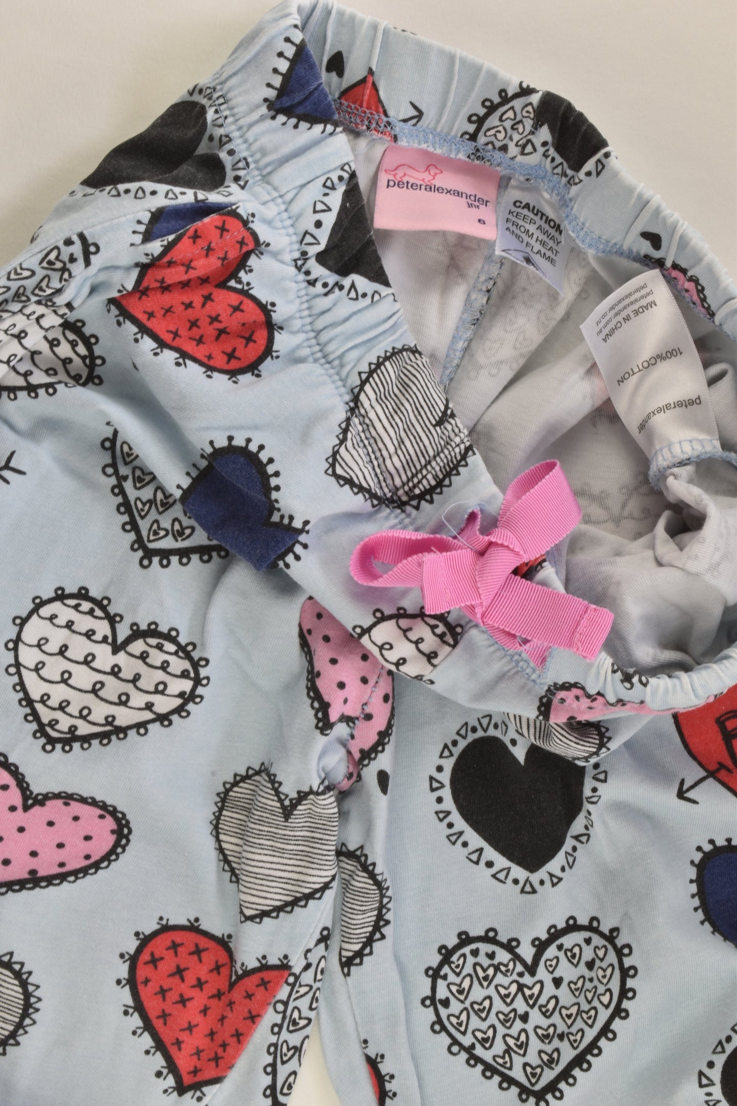 Peter Alexander Size 6 Heart Pj Set