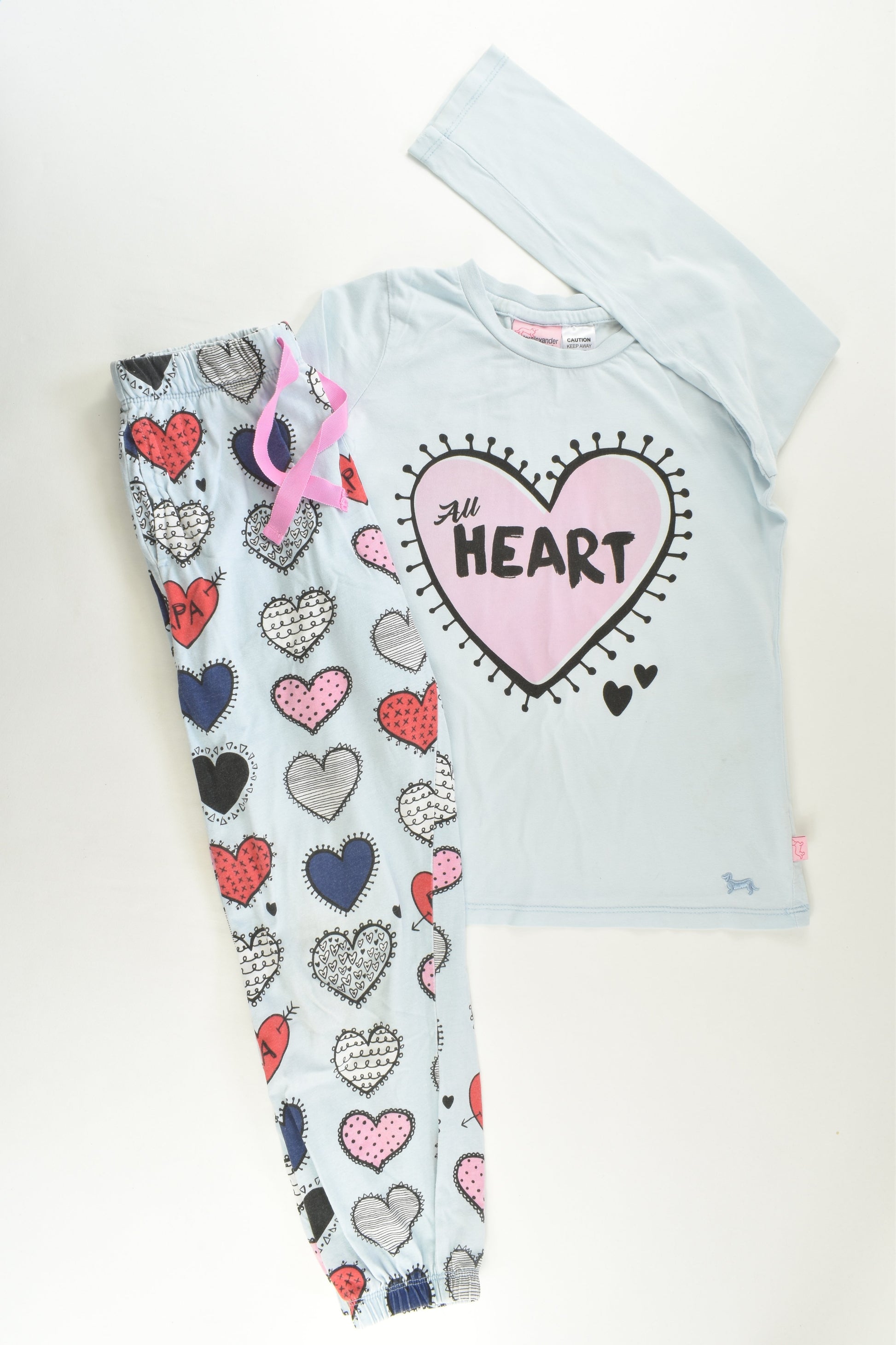 Peter Alexander Size 6 Heart Pj Set