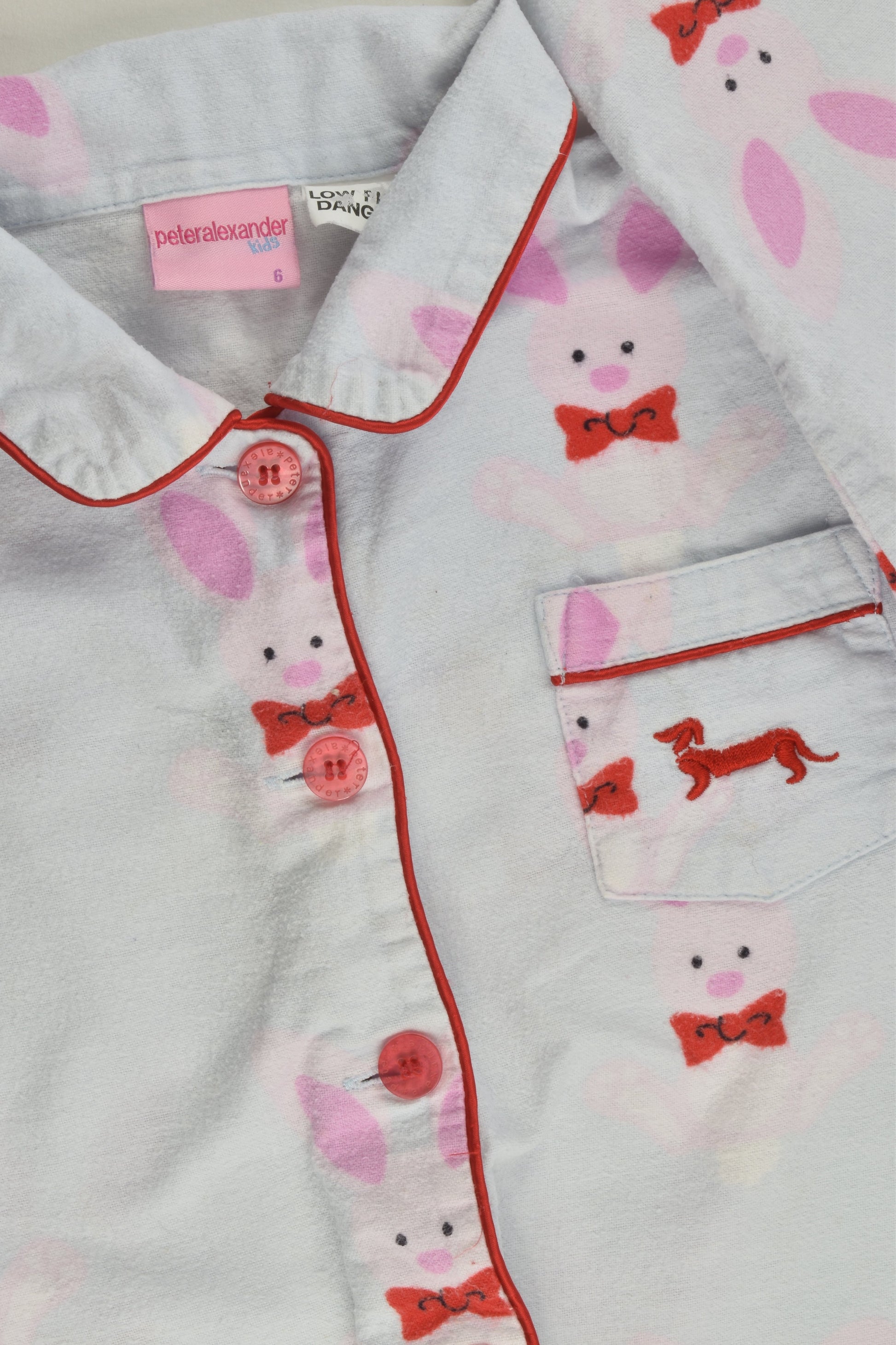 Peter Alexander Size 6 Rabbits Pj
