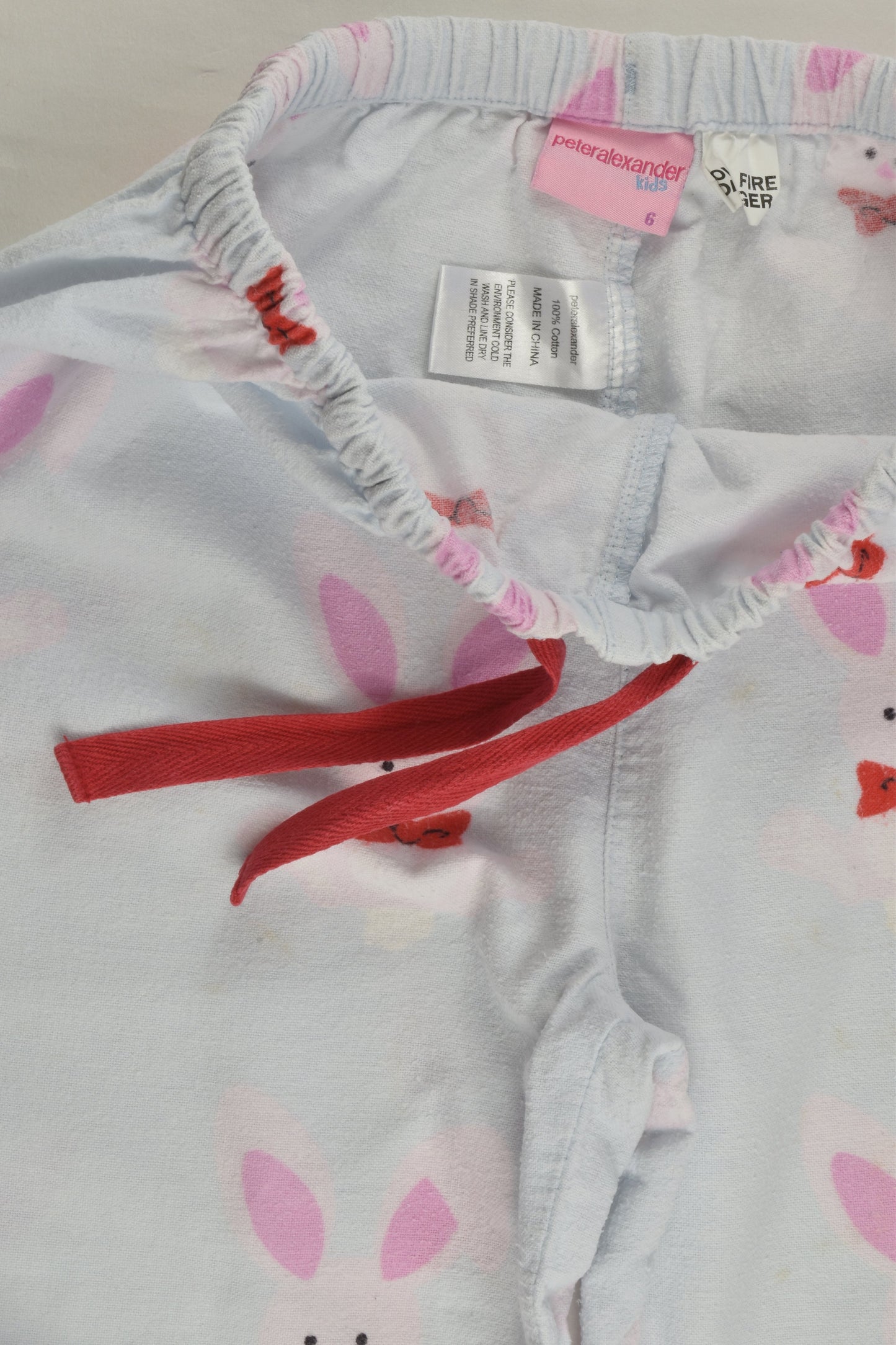 Peter Alexander Size 6 Rabbits Pj