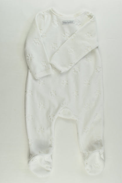 Peter Rabbit Size 00 Footed Velour Romper