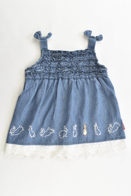 Peter Rabbit Size 00 Soft Denim Dress