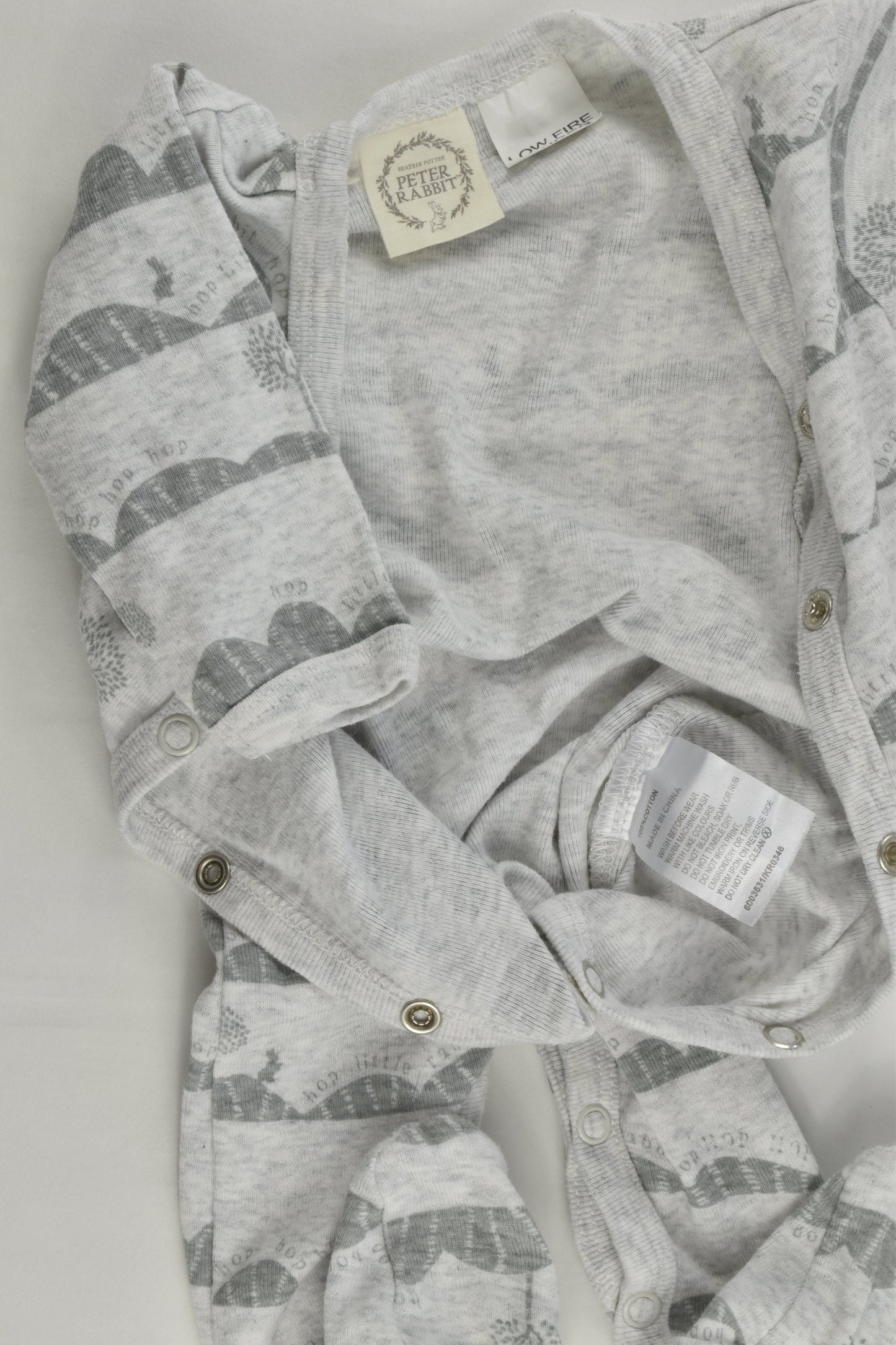 Peter Rabbit Size 000 'Hop Little Rabbit Hop' Romper