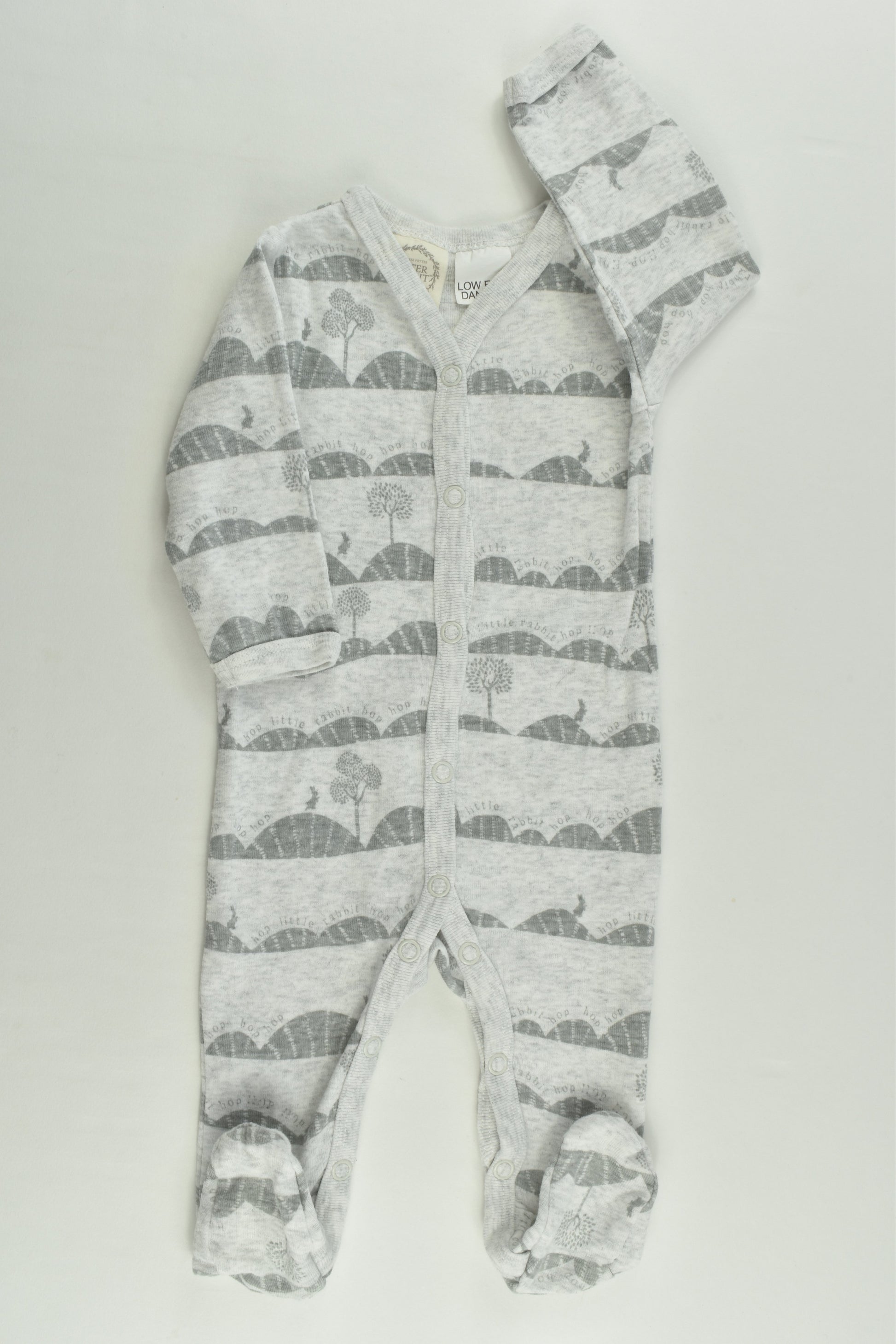 Peter Rabbit Size 000 'Hop Little Rabbit Hop' Romper