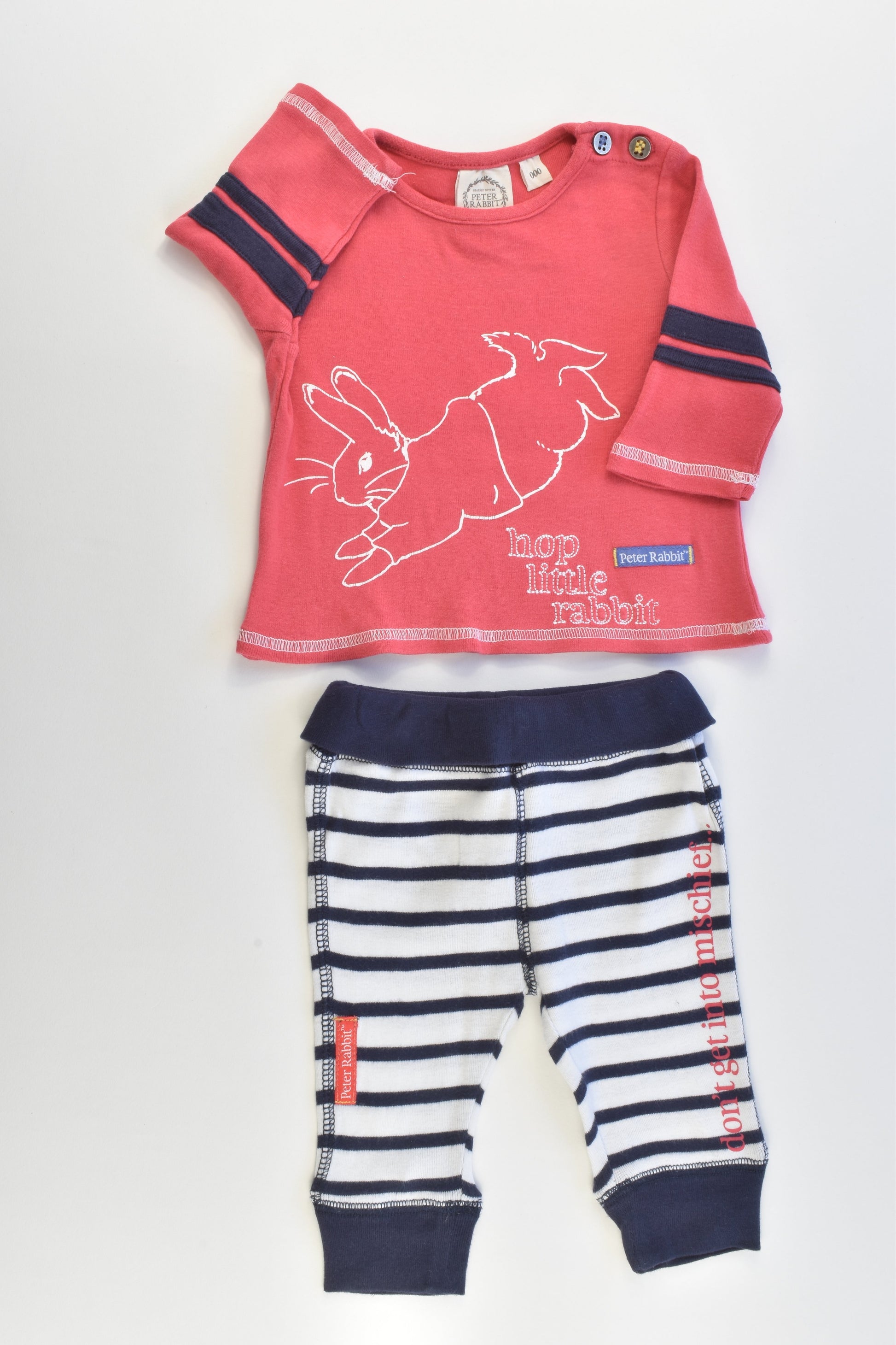 Peter Rabbit Size 000 Top and Pants