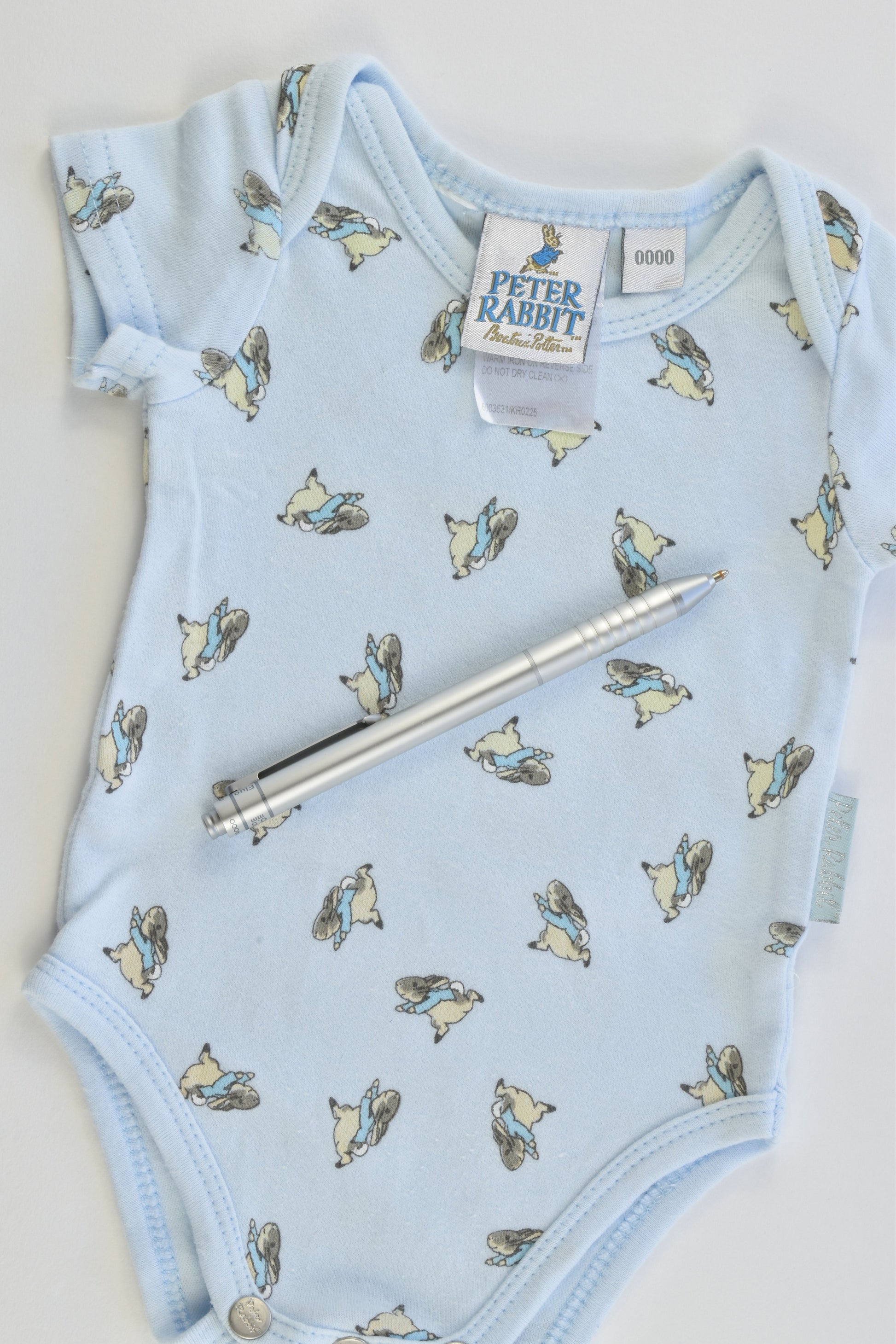 Peter Rabbit Size 0000 Short Sleeve Bodysuit