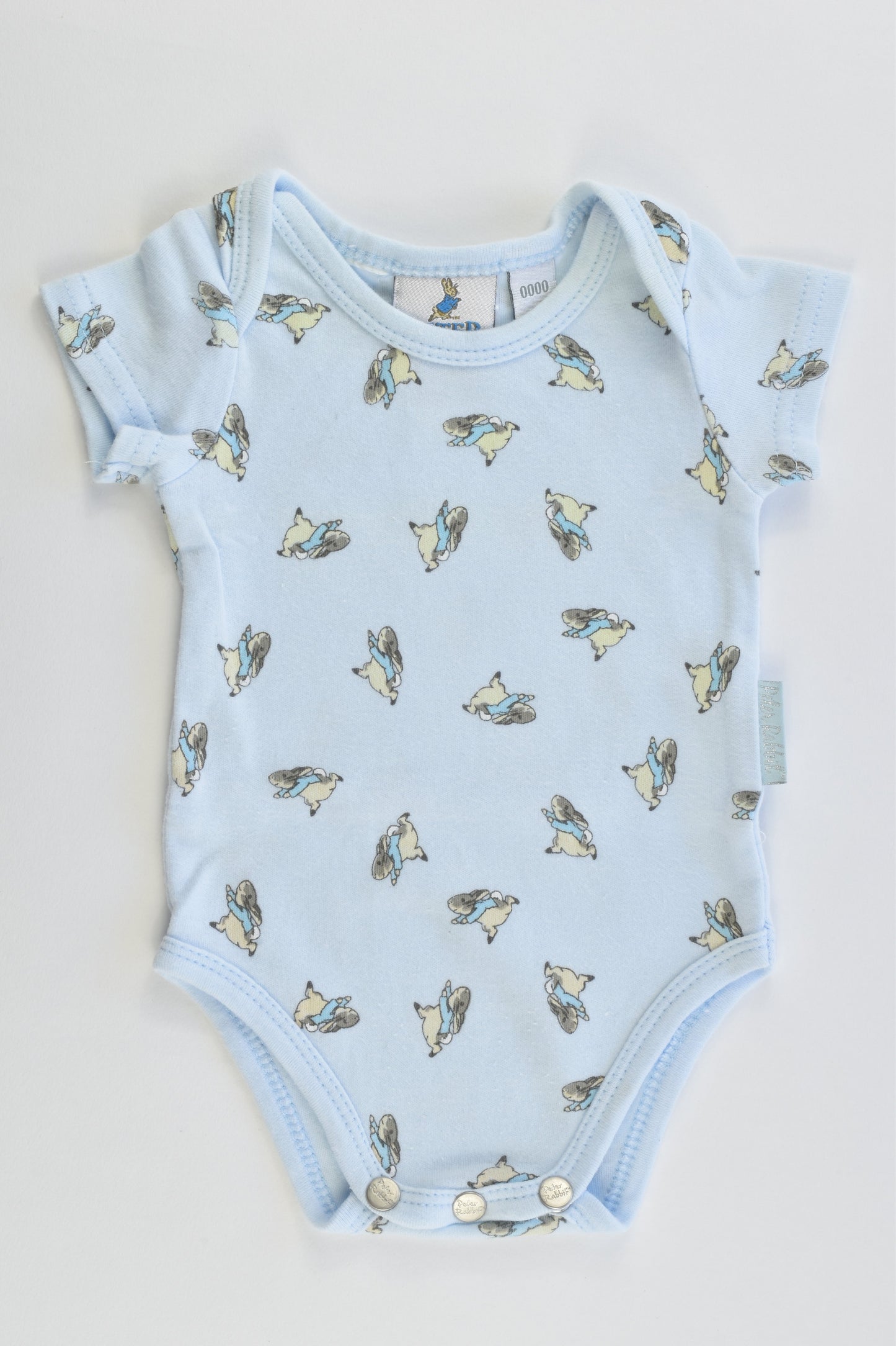 Peter Rabbit Size 0000 Short Sleeve Bodysuit