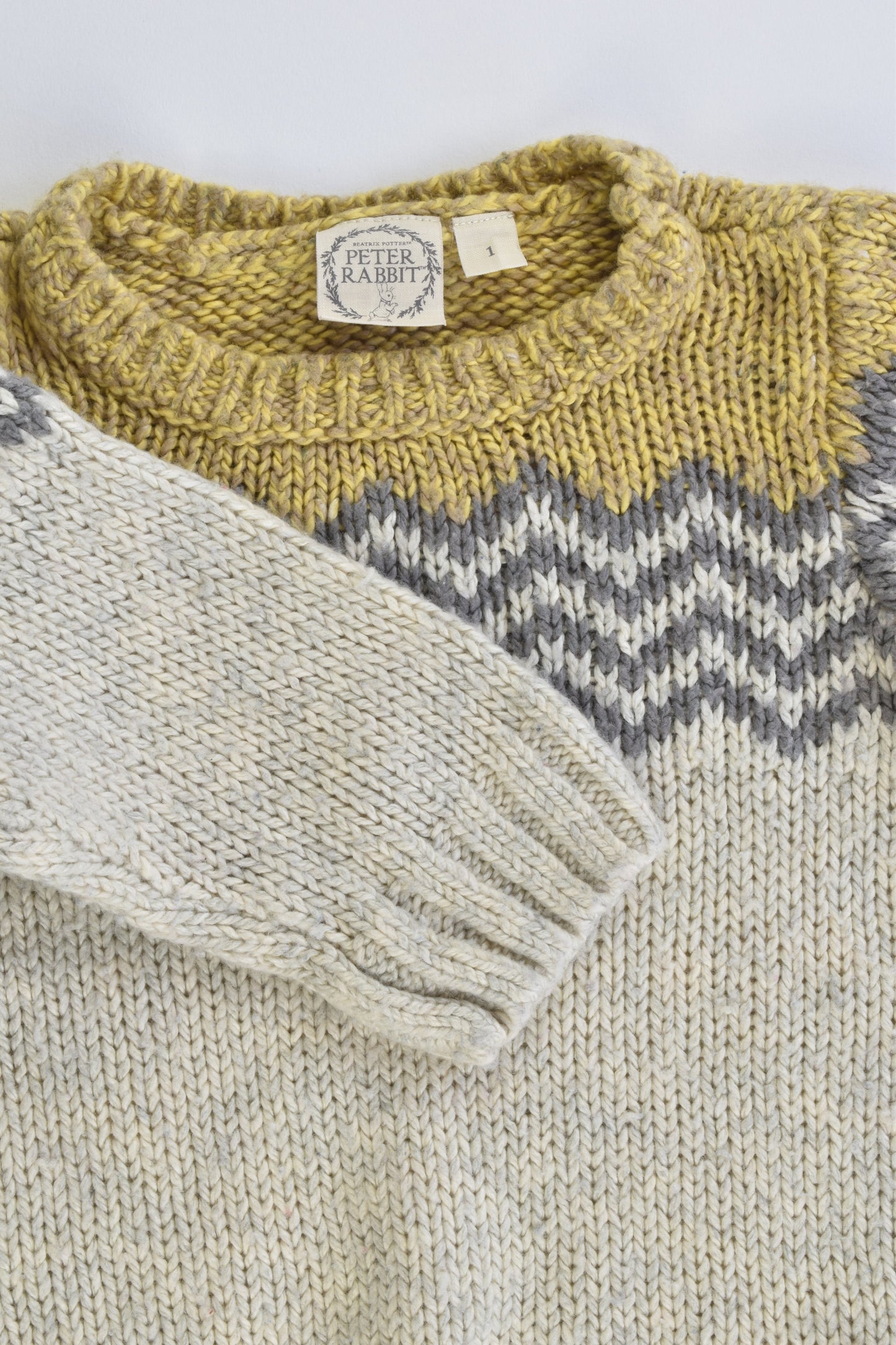 Peter Rabbit Size 1-2 Knitted Woolly Jumper