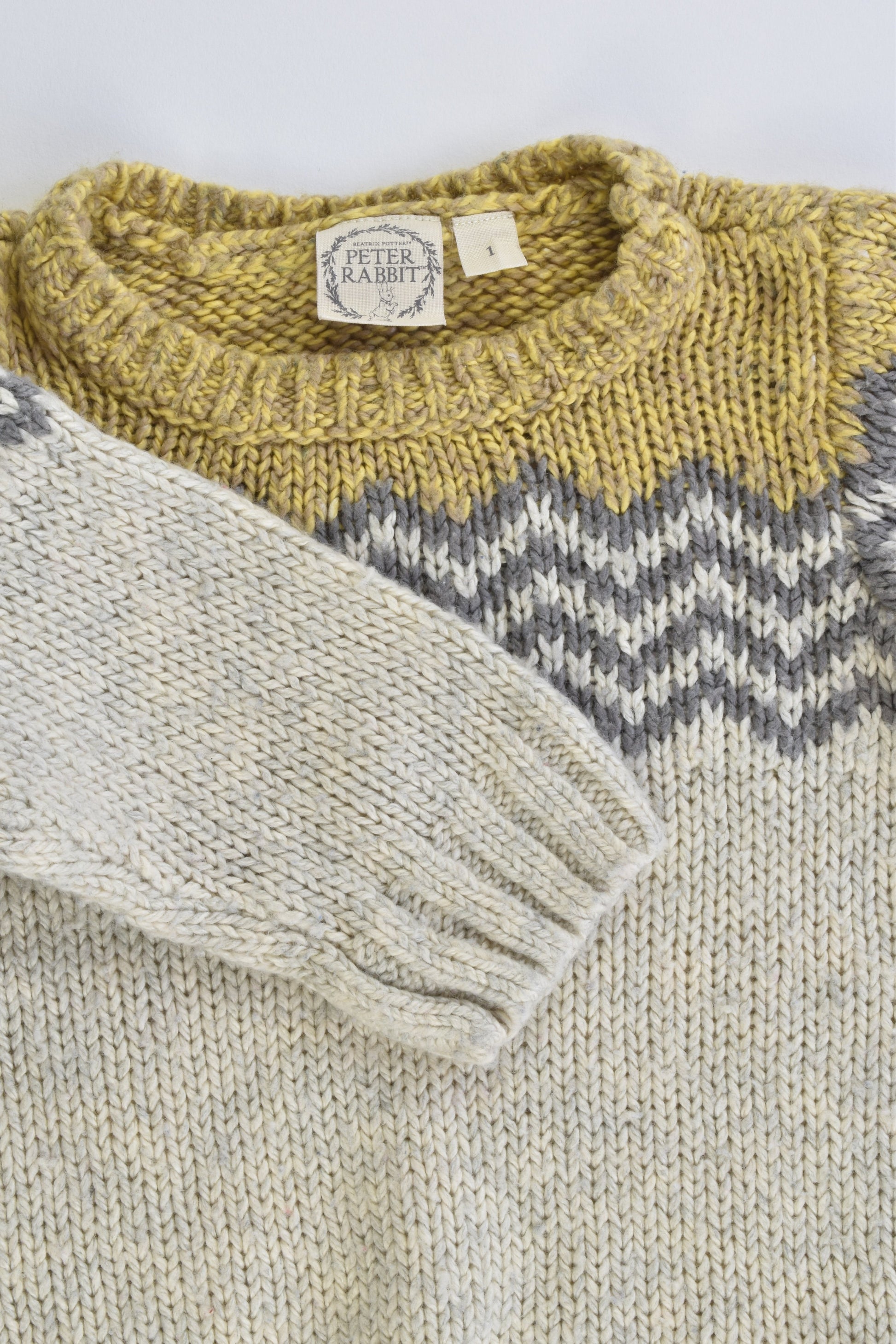 Peter Rabbit Size 1-2 Knitted Woolly Jumper