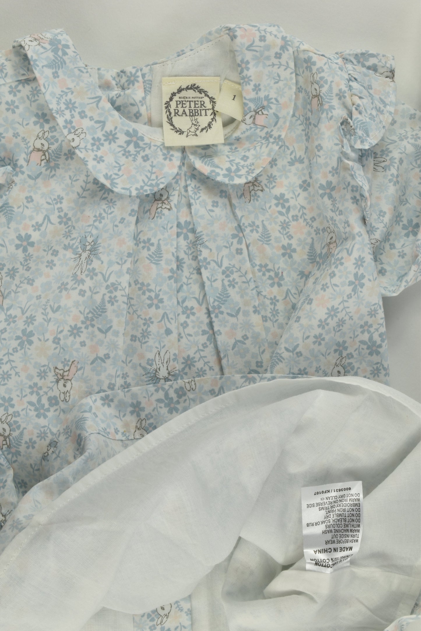 Peter Rabbit Size 1 Lined Dress