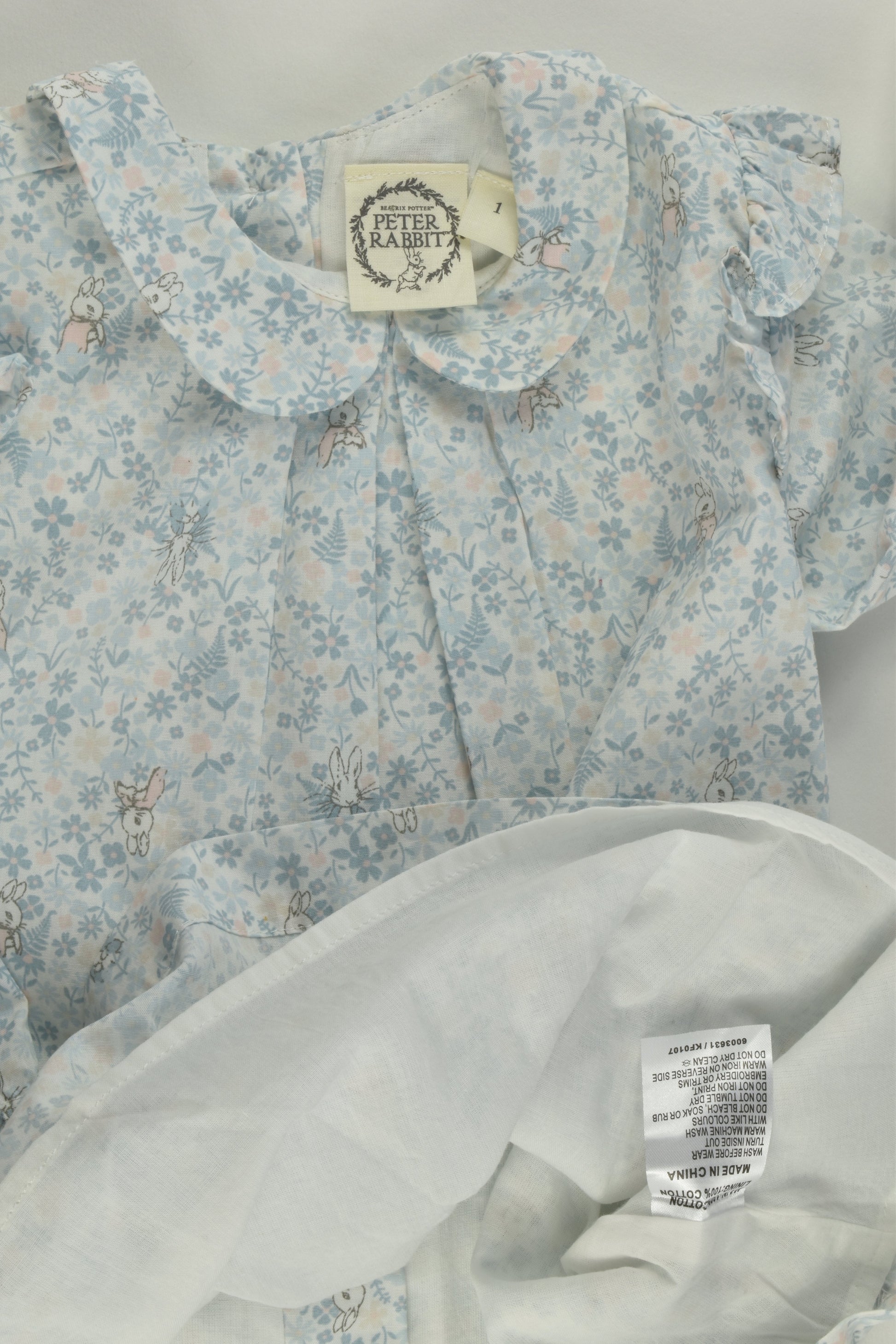 Peter Rabbit Size 1 Lined Dress