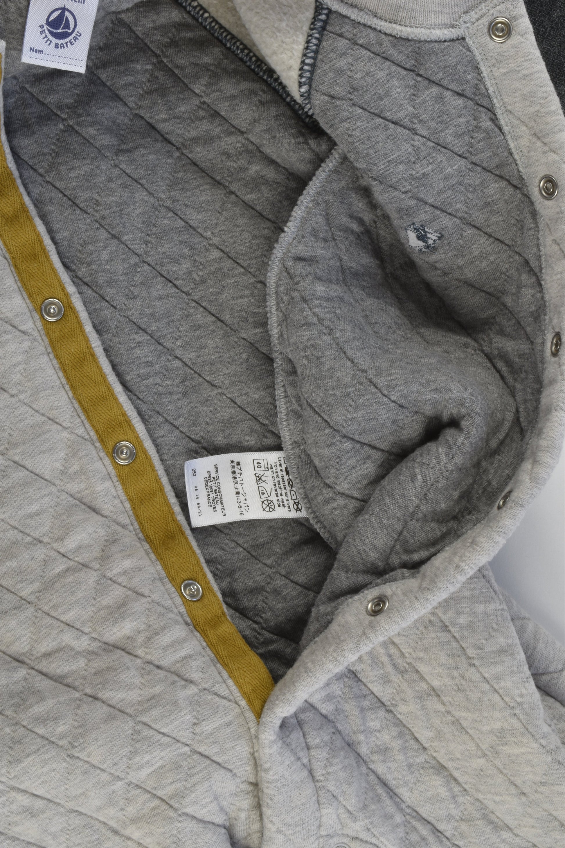 Petit Bateau (France) Size 0-1 (18 months, 81 cm) Playsuit