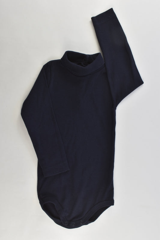 Petit Bateau (France) Size 0-1 (18 months, 81 cm) Polo Neck Bodysuit