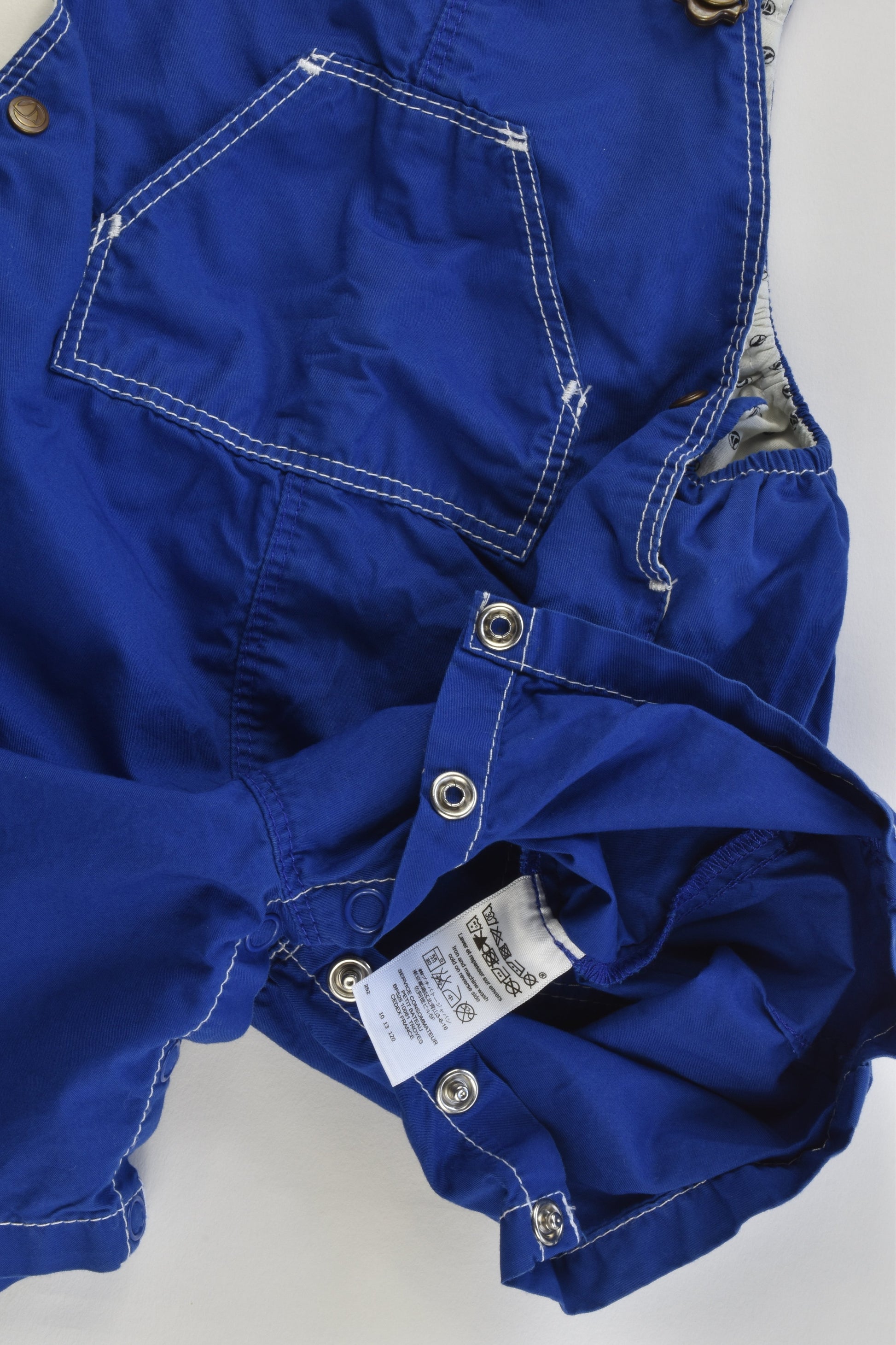 Petit Bateau (France) Size 0-1 (18 months, 81 cm) Short Overalls