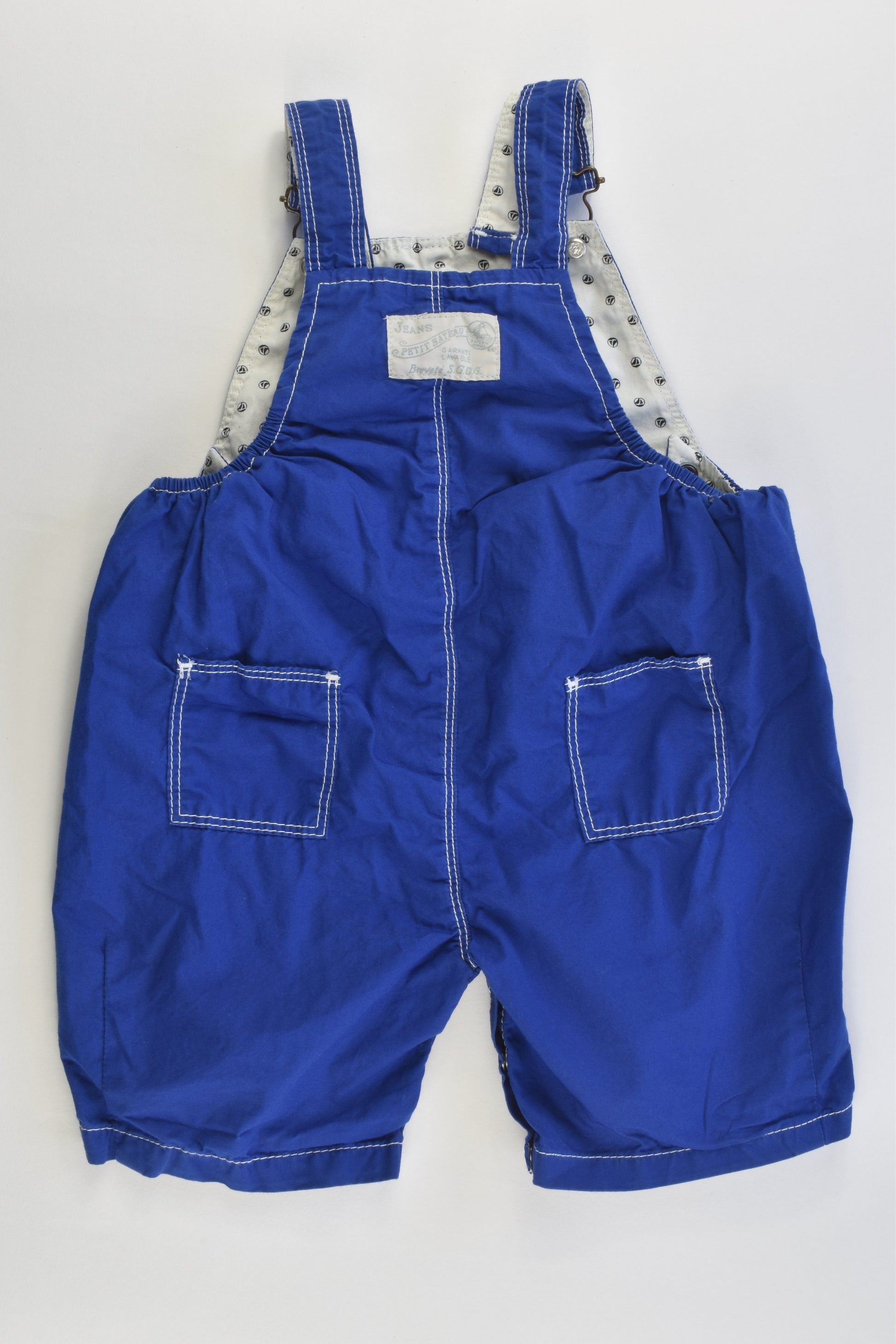 Petit Bateau (France) Size 0-1 (18 months, 81 cm) Short Overalls