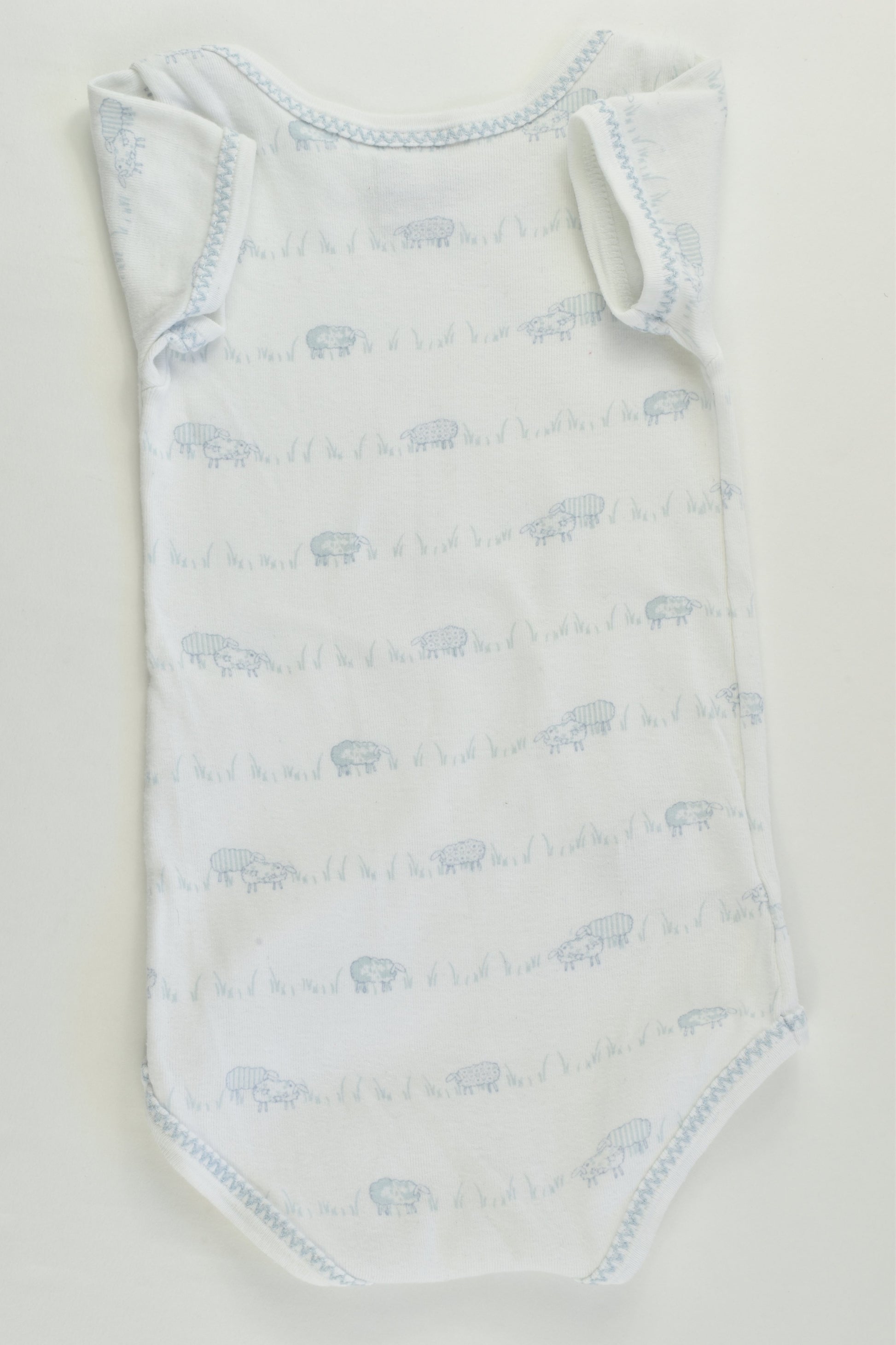 Petit Bateau (France) Size 0 (12 months, 74 cm) Sheep Bodysuit
