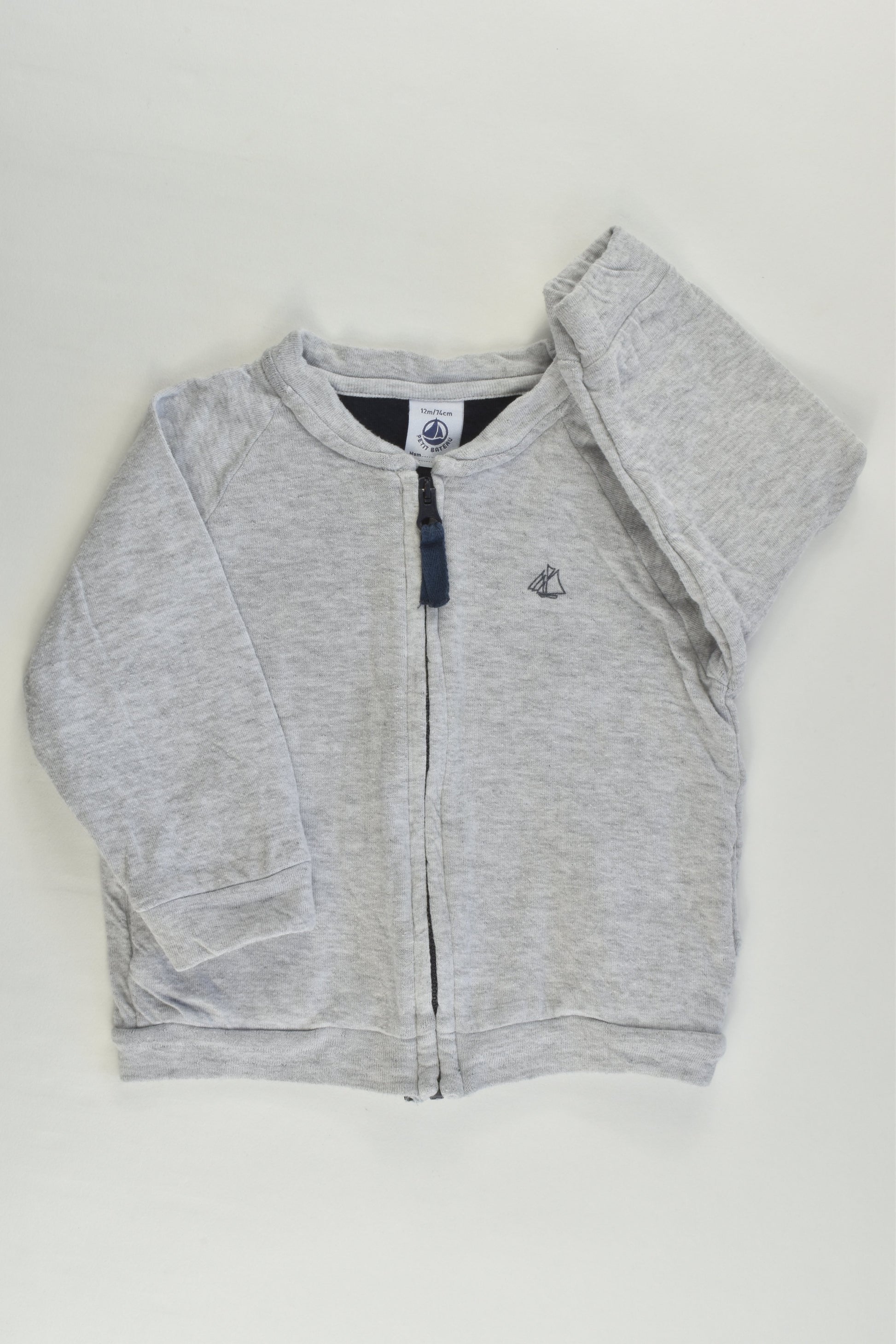 Petit Bateau (France) Size 0 (12 months) Zip Jumper