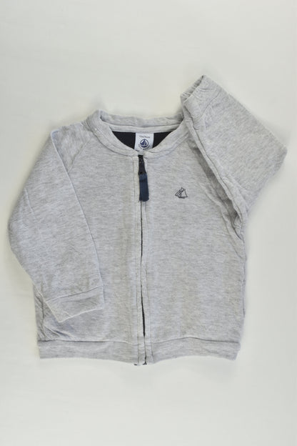 Petit Bateau (France) Size 0 (12 months) Zip Jumper