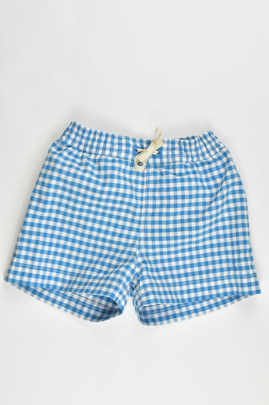 Petit Bateau (France) Size 0 (18 months, 81 cm) Checked Board Shorts