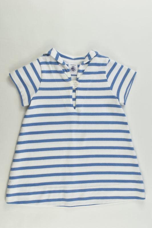 Petit Bateau (France) Size 00-0 (6 months, 67 cm) Striped Dress