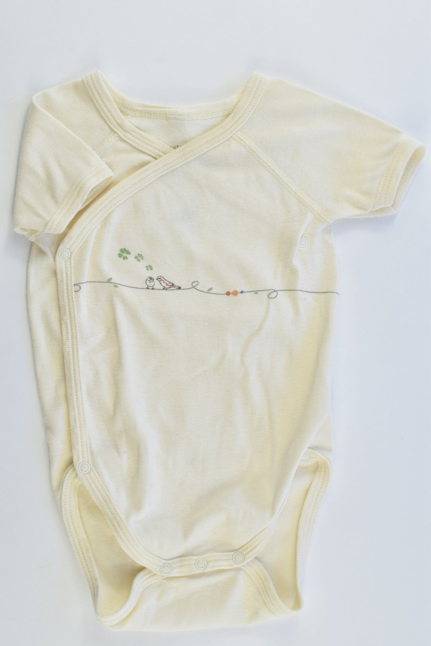 Petit Bateau (France) Size 00 (6 months, 67 cm) Bio Cotton Bodysuit