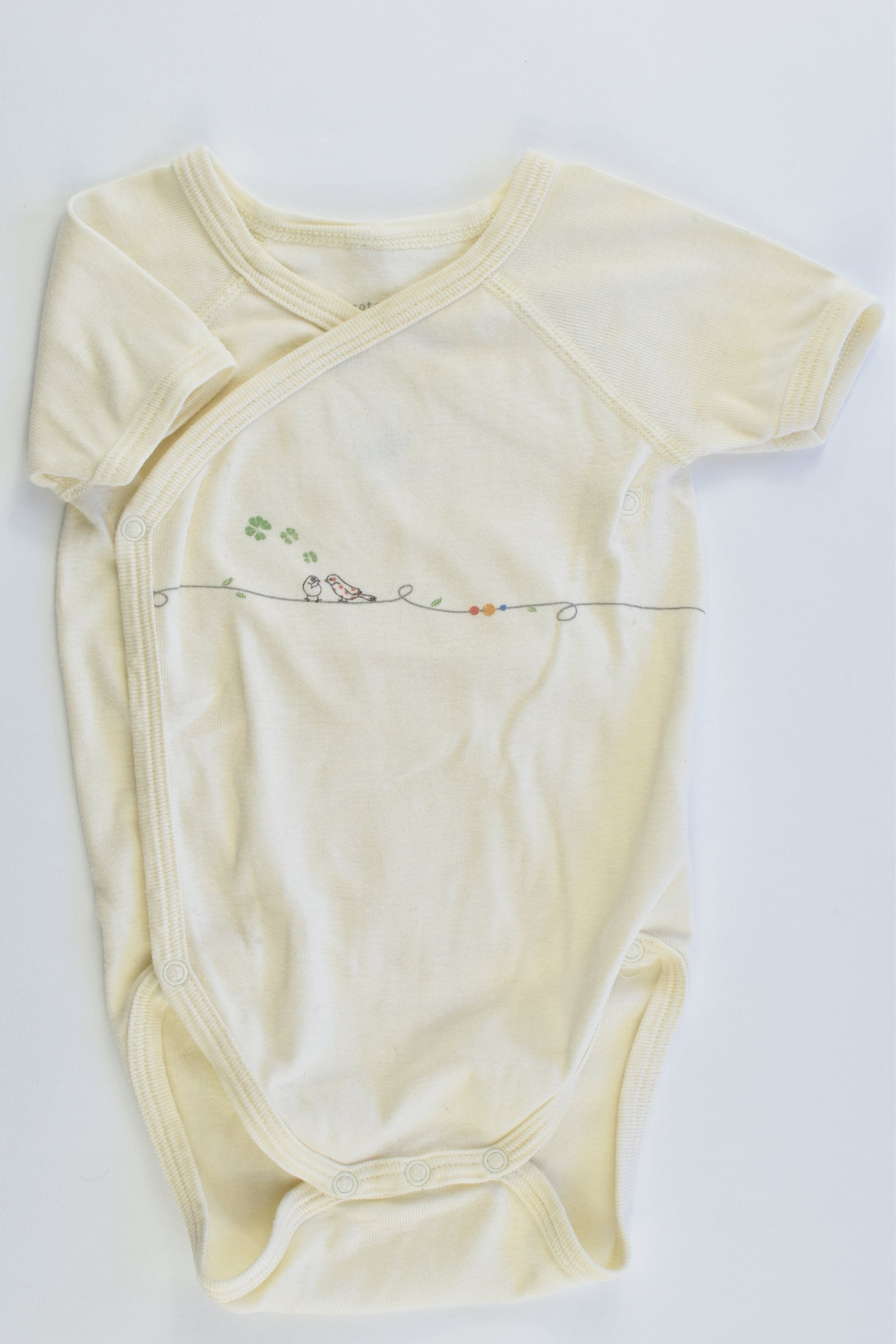 Petit Bateau (France) Size 00 (6 months, 67 cm) Bio Cotton Bodysuit