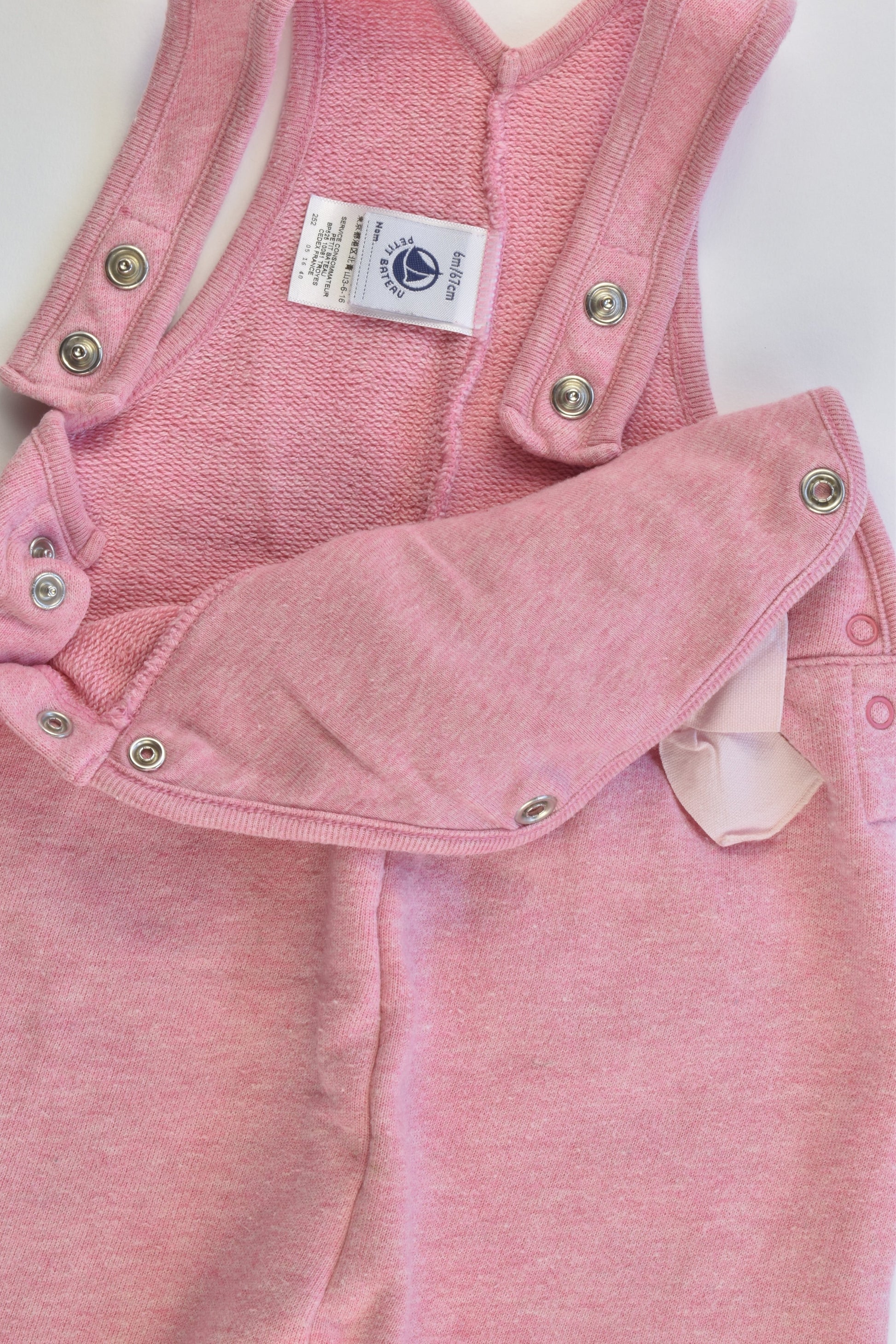 Petit Bateau (France) Size 00 (6 months, 67 cm) Overalls