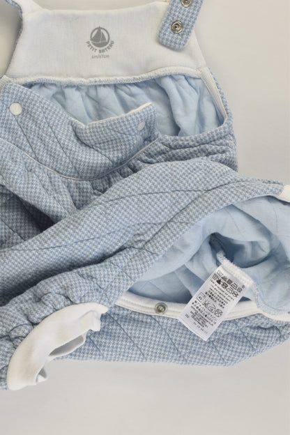 Petit Bateau (France) Size 00 (6 months, 67 cm) Short Overalls