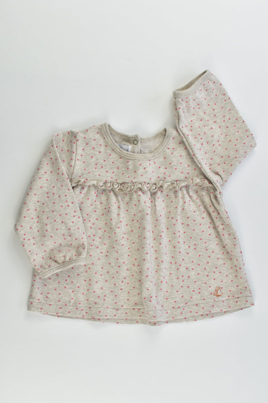 Petit Bateau (France) Size 00 (6 months, 67 cm) Stars Top