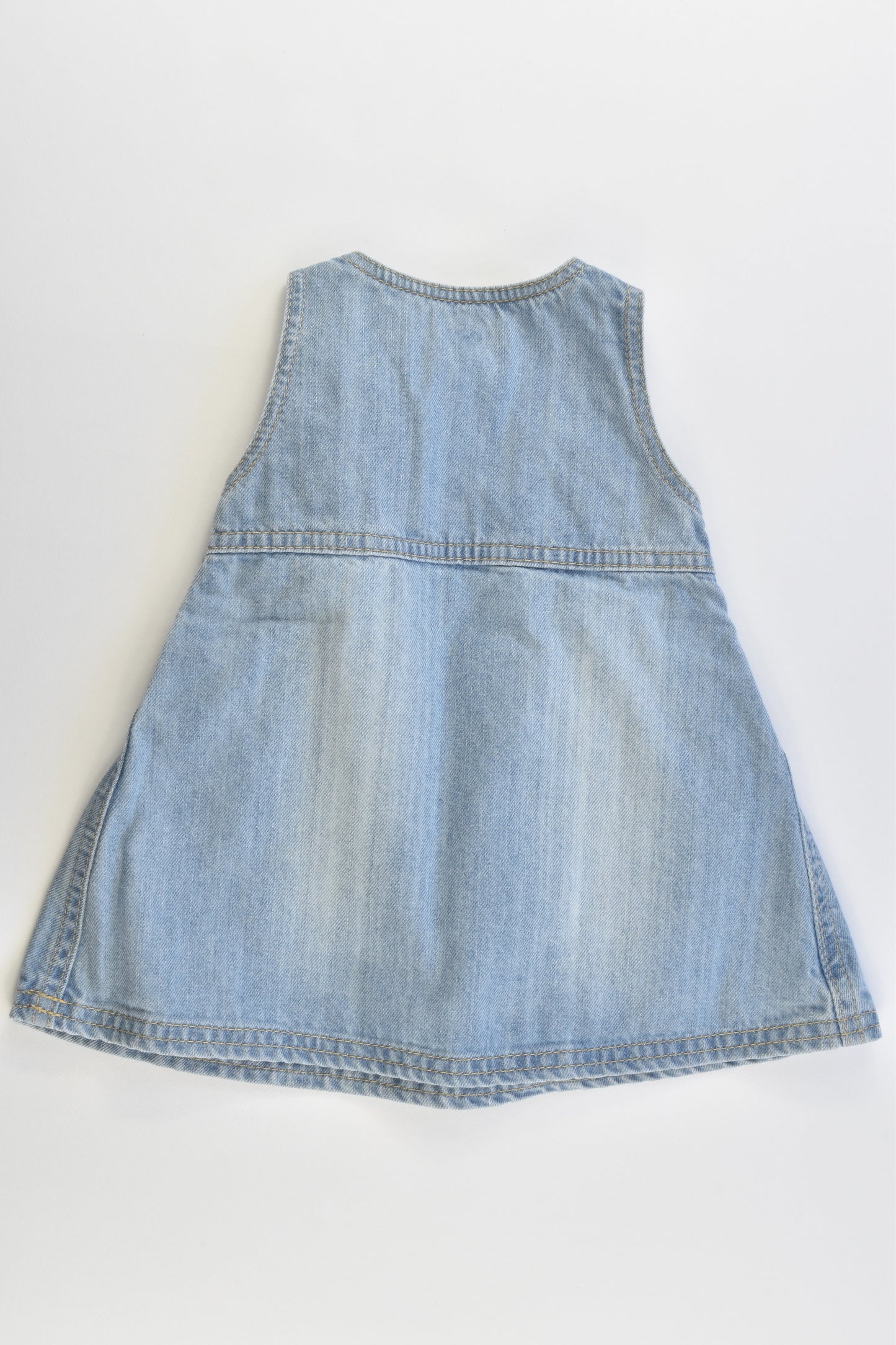 Petit Bateau (France) Size 000-00 (3 months, 60 cm) Denim Dress