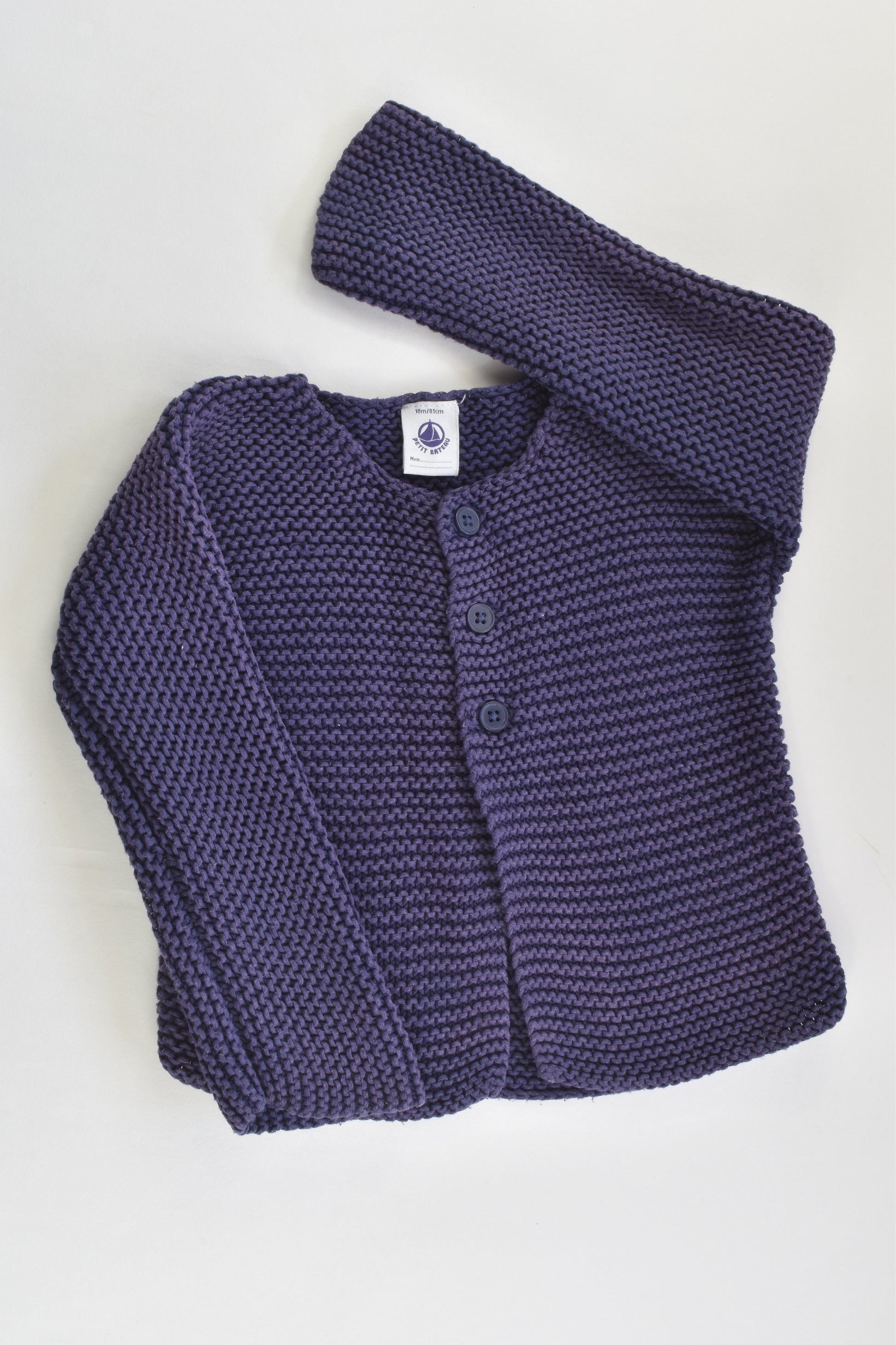 Petit Bateau (France) Size 1 (18 months, 81 cm) Knitted Cardigan